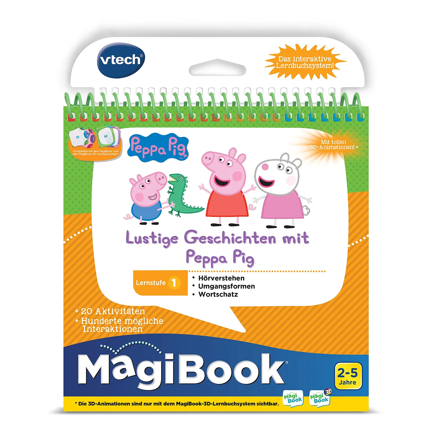 VTech MagiBook Peppa Pig Lustige Geschichten Lernbuch Stufe 1