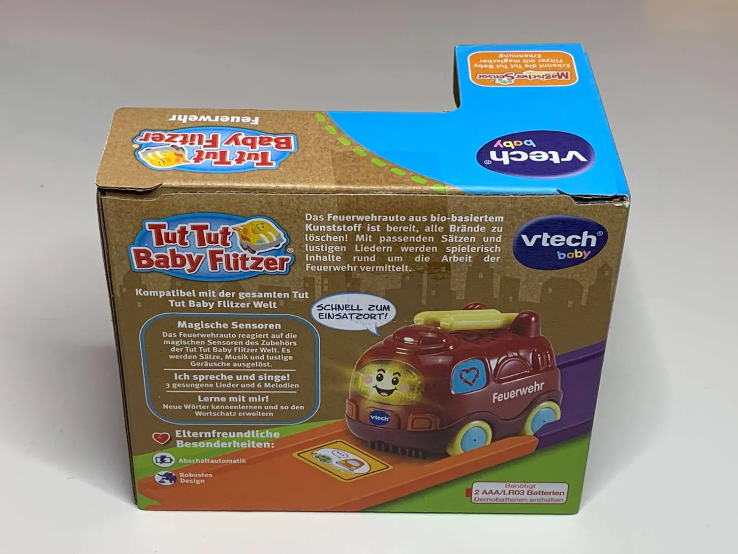 VTech Tut Tut Baby Flitzer Feuerwehr Spielzeugauto Leiter Musik