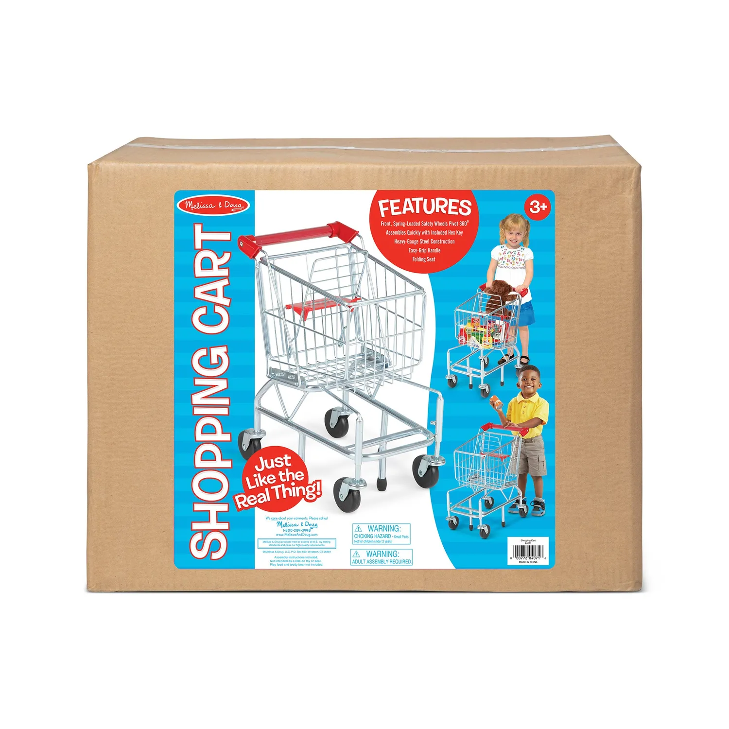 Melissa & Doug Metal Grocery Shopping Cart Einkaufswagen Metall