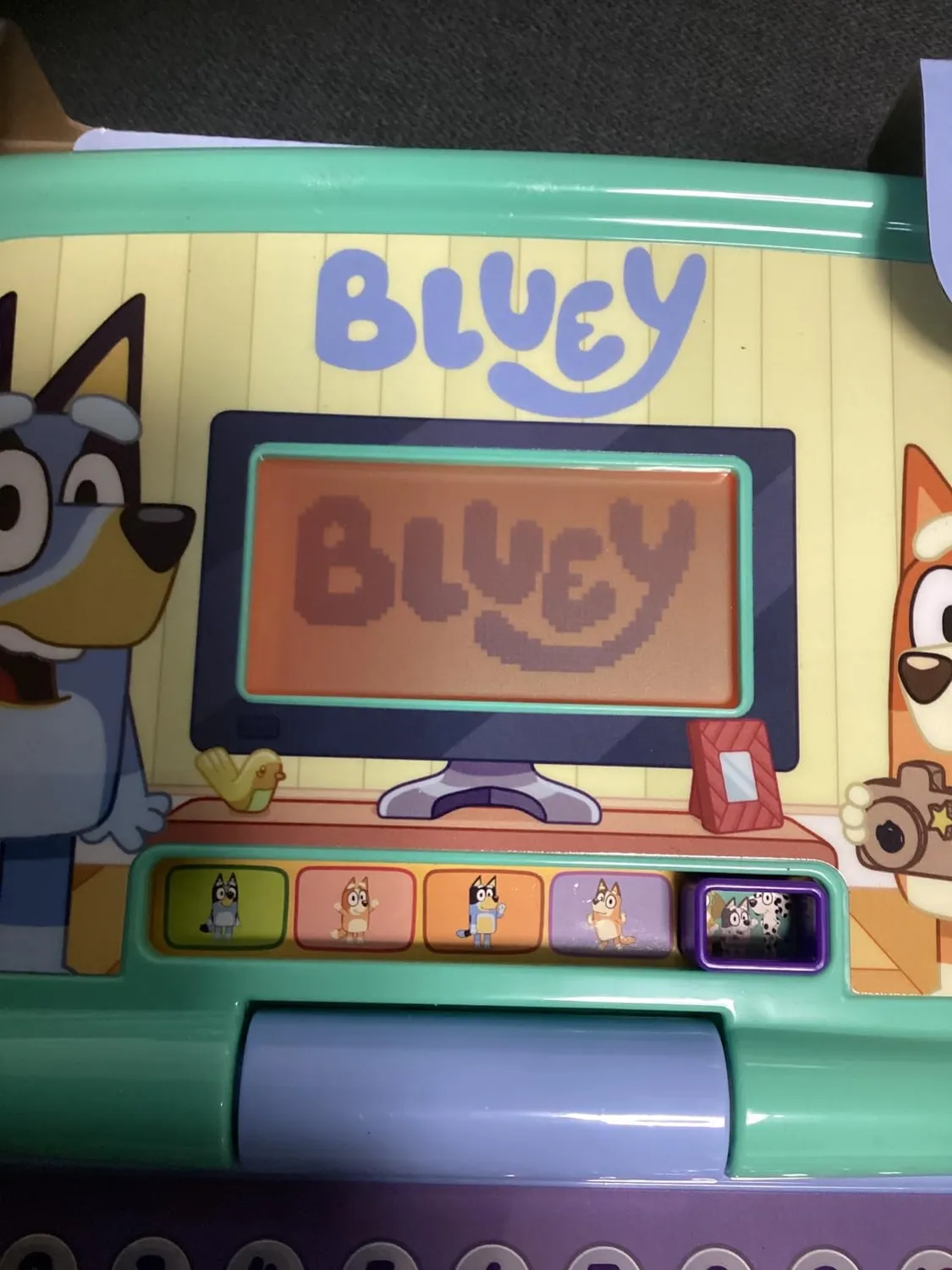 VTech Bluey Lernlaptop QWERTZ Kinderlaptop mit Musik 3-6 Jahre