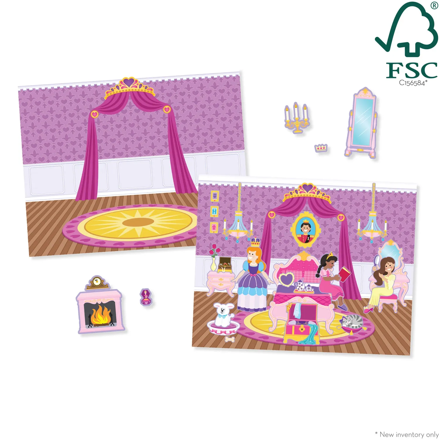 Melissa & Doug Princess Castle Stickerheft wiederverwendbar