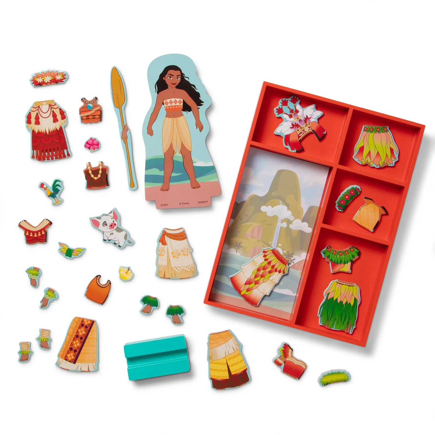 Melissa & Doug Disney Moana Magnetpuppe Anziehspiel Holz 30-tlg