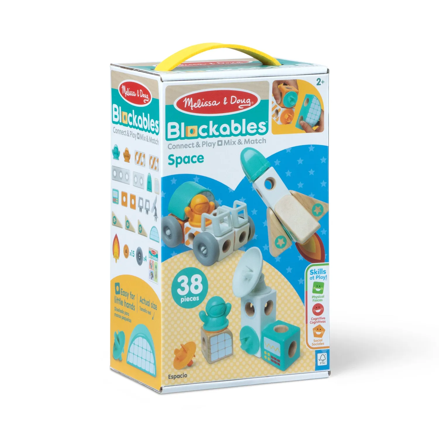 Melissa and Doug Blockables Space Bausteinset 38-teilig