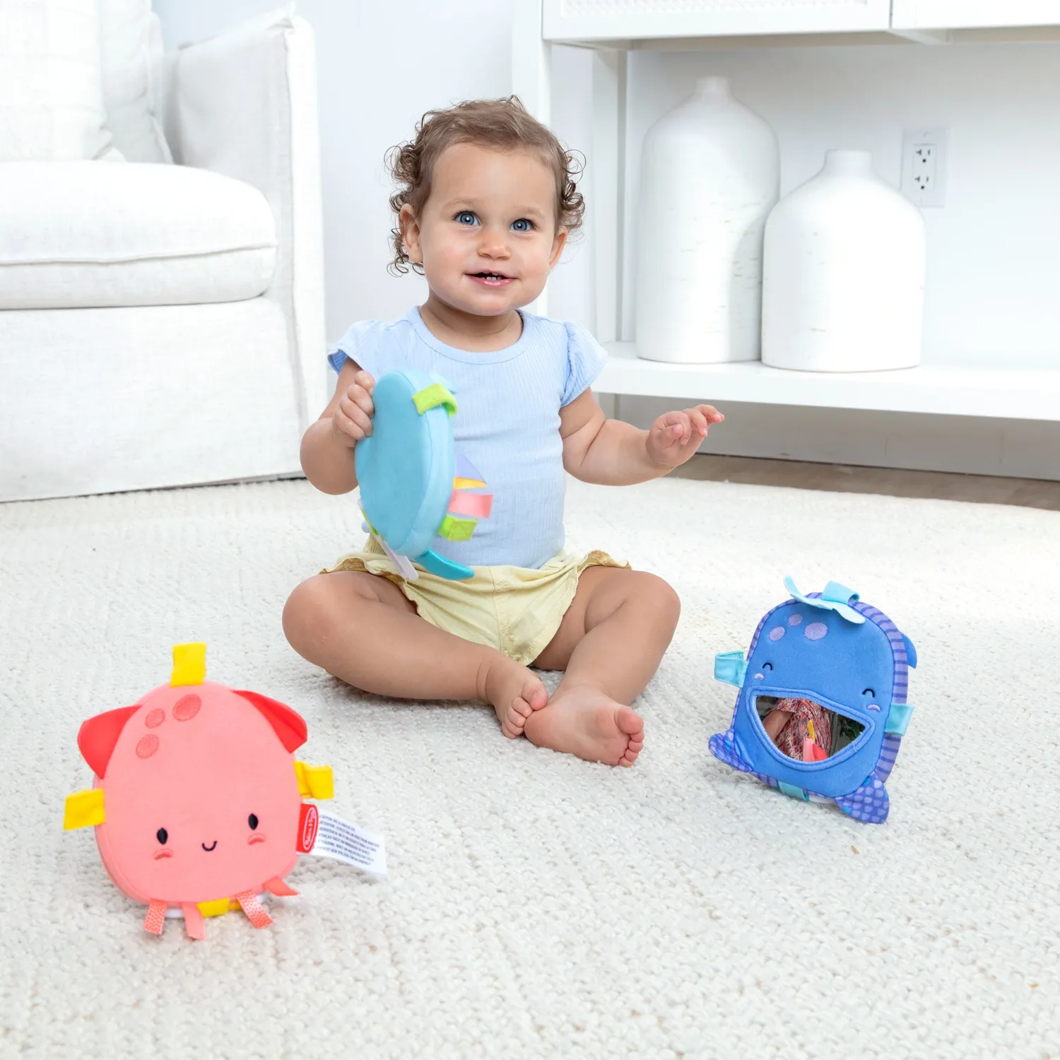 Melissa and Doug Ocean Waves Bounce Back Links Babyspielzeug 3er Set