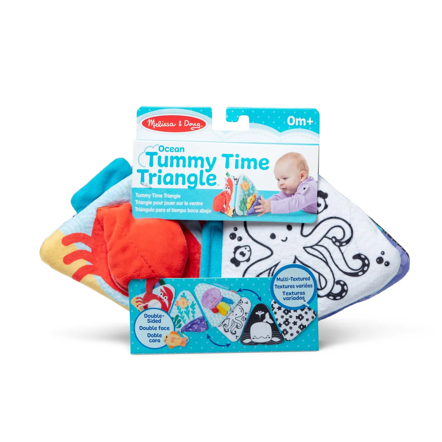 Melissa & Doug Ocean Tummy Time Triangle Bauchlagespielzeug