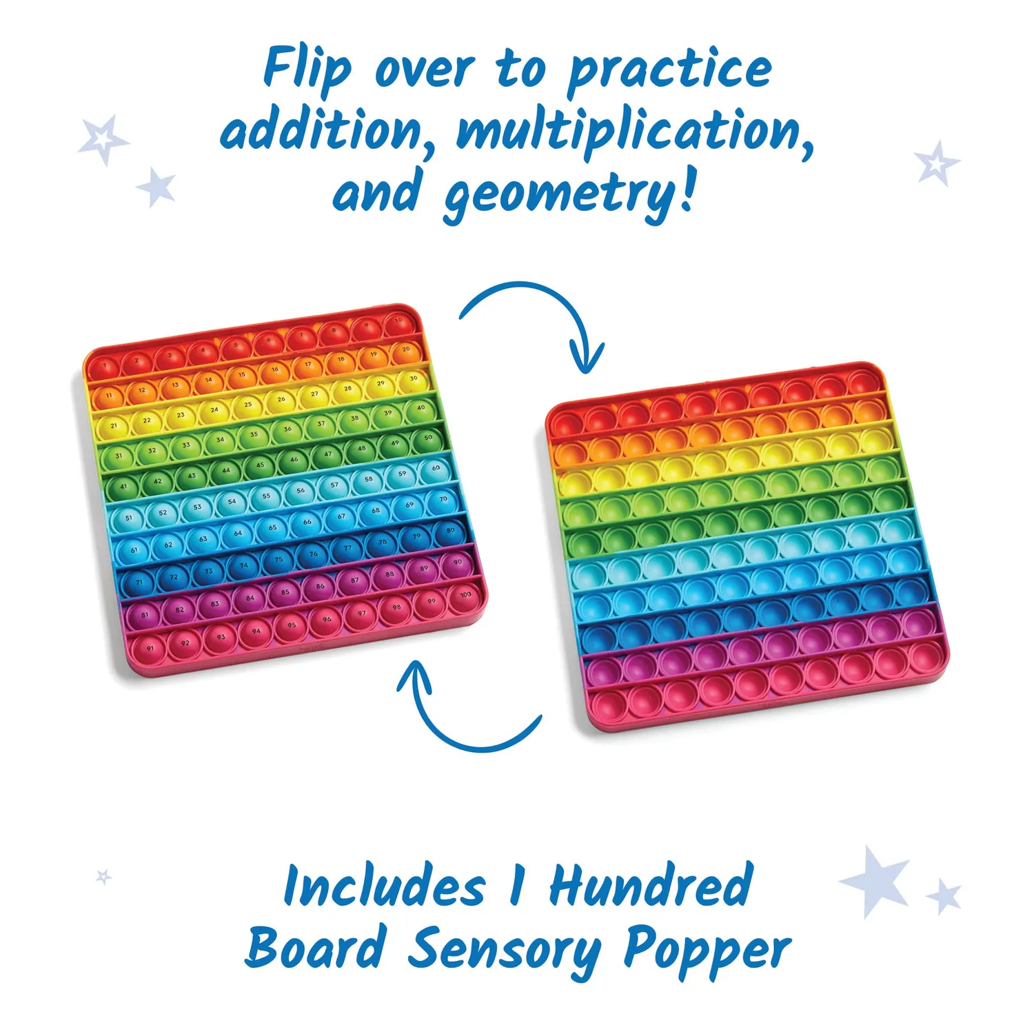 Learning Resources Poppit Hunderter Zahlenbrett Sensorikspielzeug 1-100