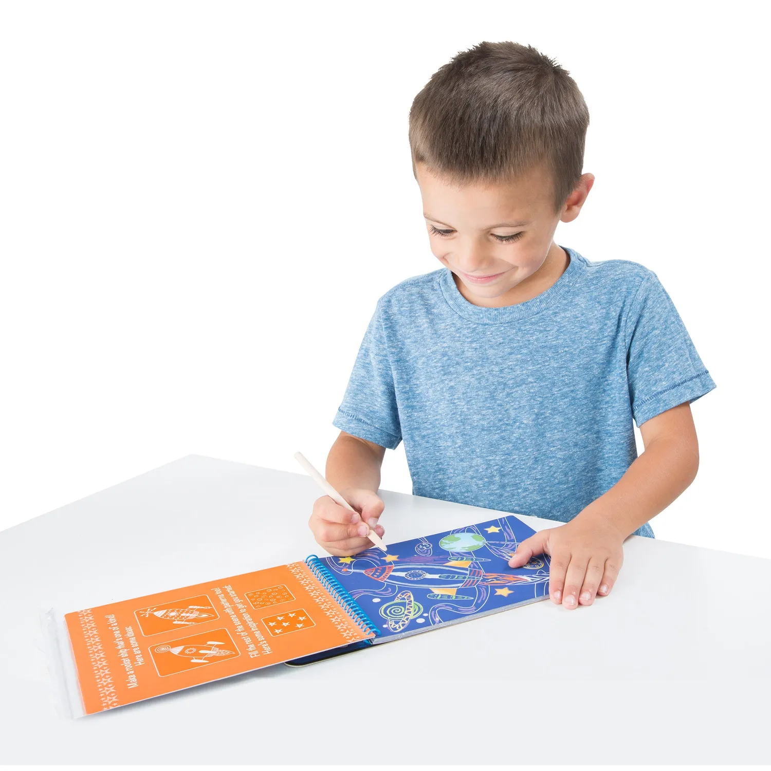 Melissa & Doug Vehicles Color-Reveal Kratzheft Fahrzeuge ab 3 Jahre