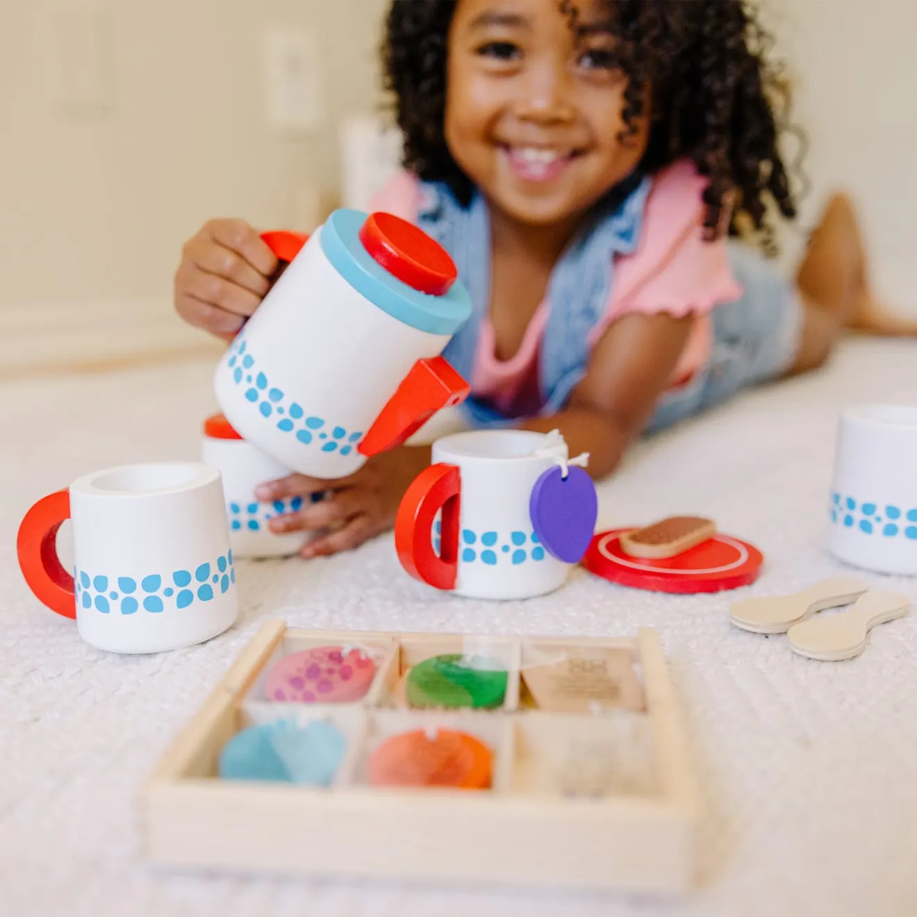 Melissa & Doug Teeservice Holz Teeset 15-teilig ab 3 Jahren