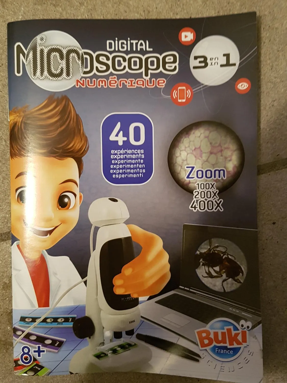 Buki MR700 Video-Mikroskop Kinder ab 8 Jahren 400x