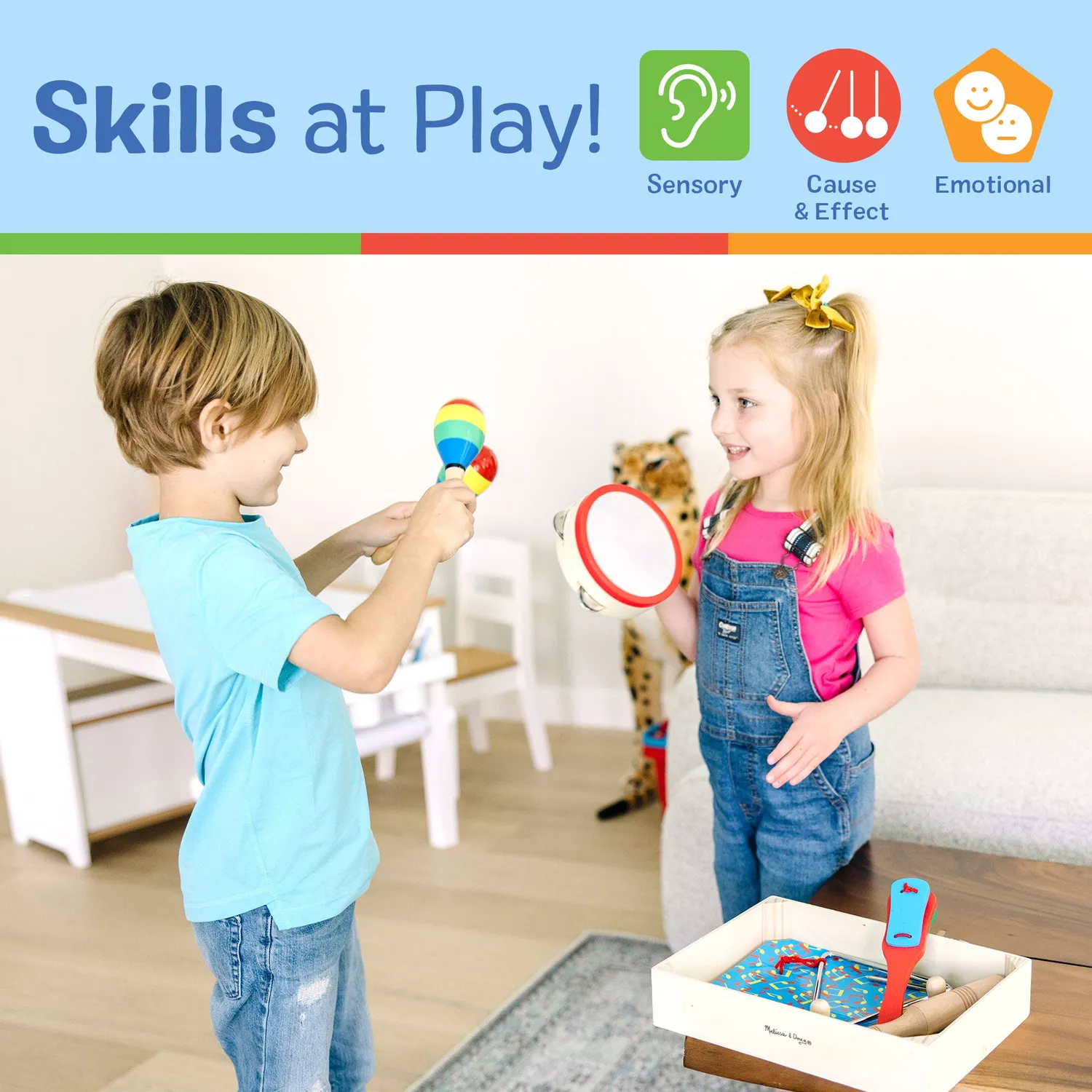 Melissa & Doug Band-in-a-Box Musikinstrumente 10-teilig