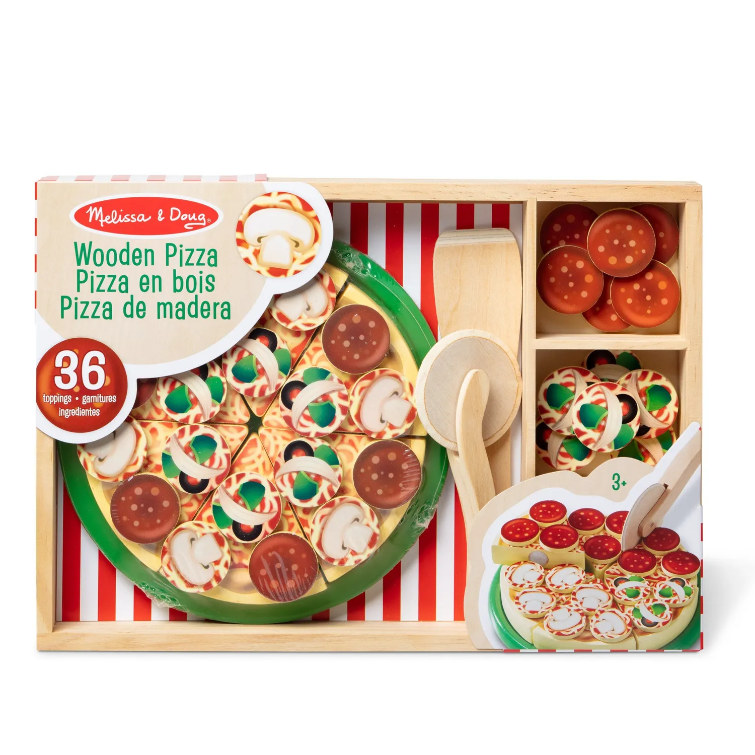 Melissa & Doug Pizza Party Holzspielset 6 Stücke