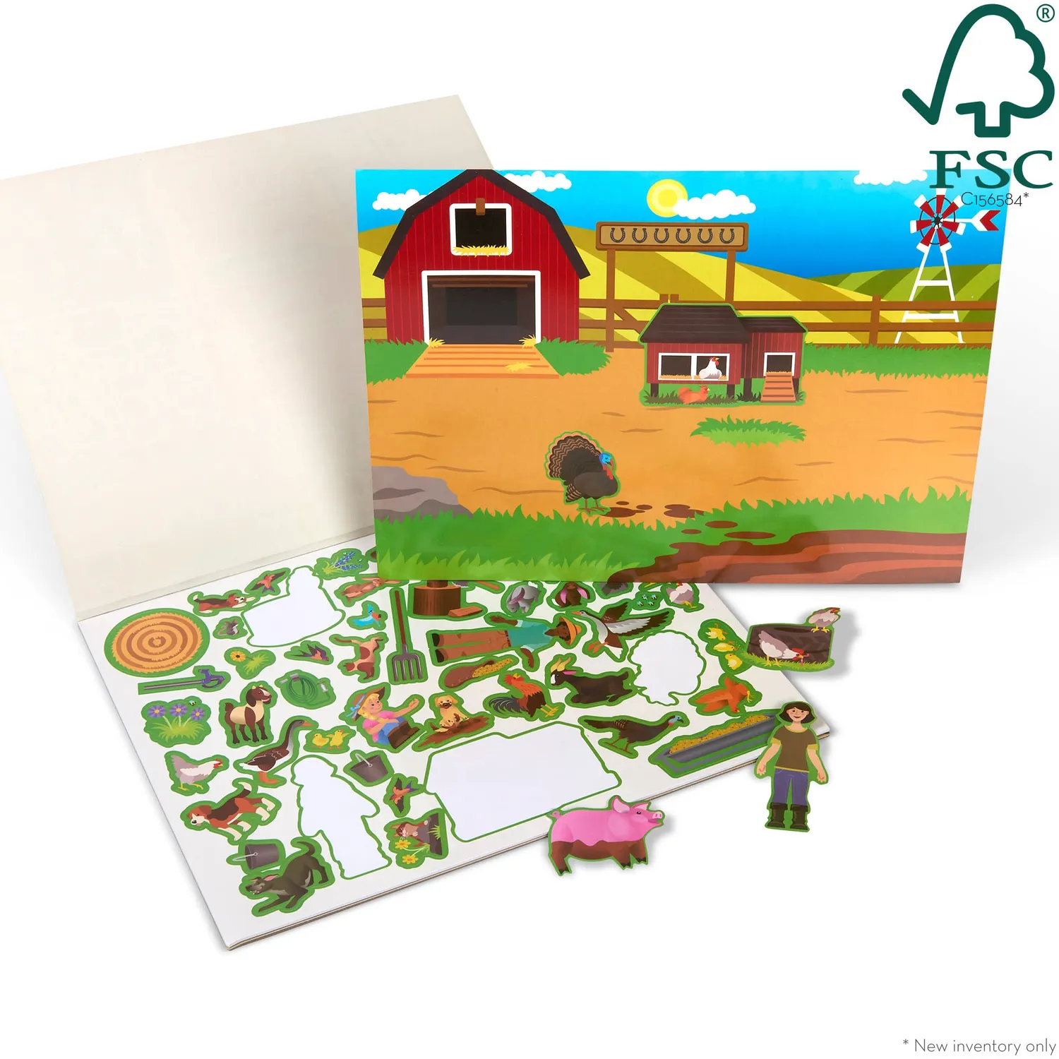 Melissa & Doug Sticker Pad Farm Stickerbuch 280 Sticker Bauernhof