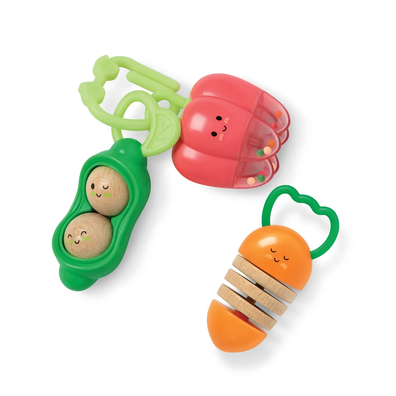 Melissa & Doug Veggie Rattles Rasselset Gemüse 3tlg