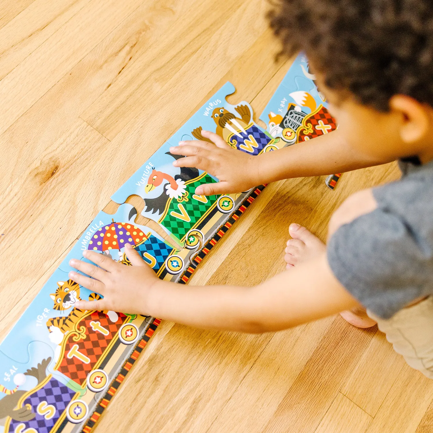 Melissa & Doug Alphabet Express Bodenpuzzle ABC 27 Teile