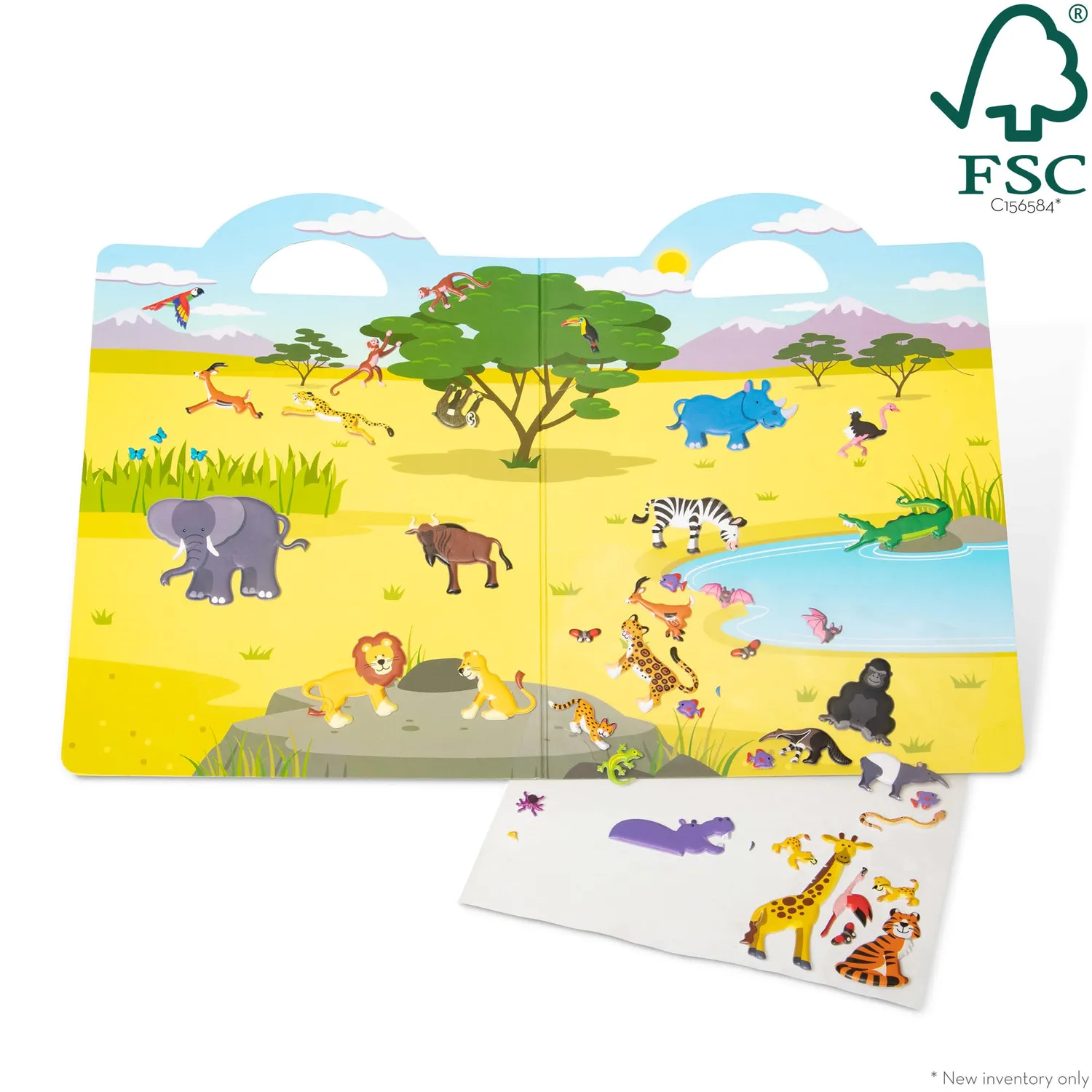 Melissa & Doug Puffy Sticker Safari Stickerbuch