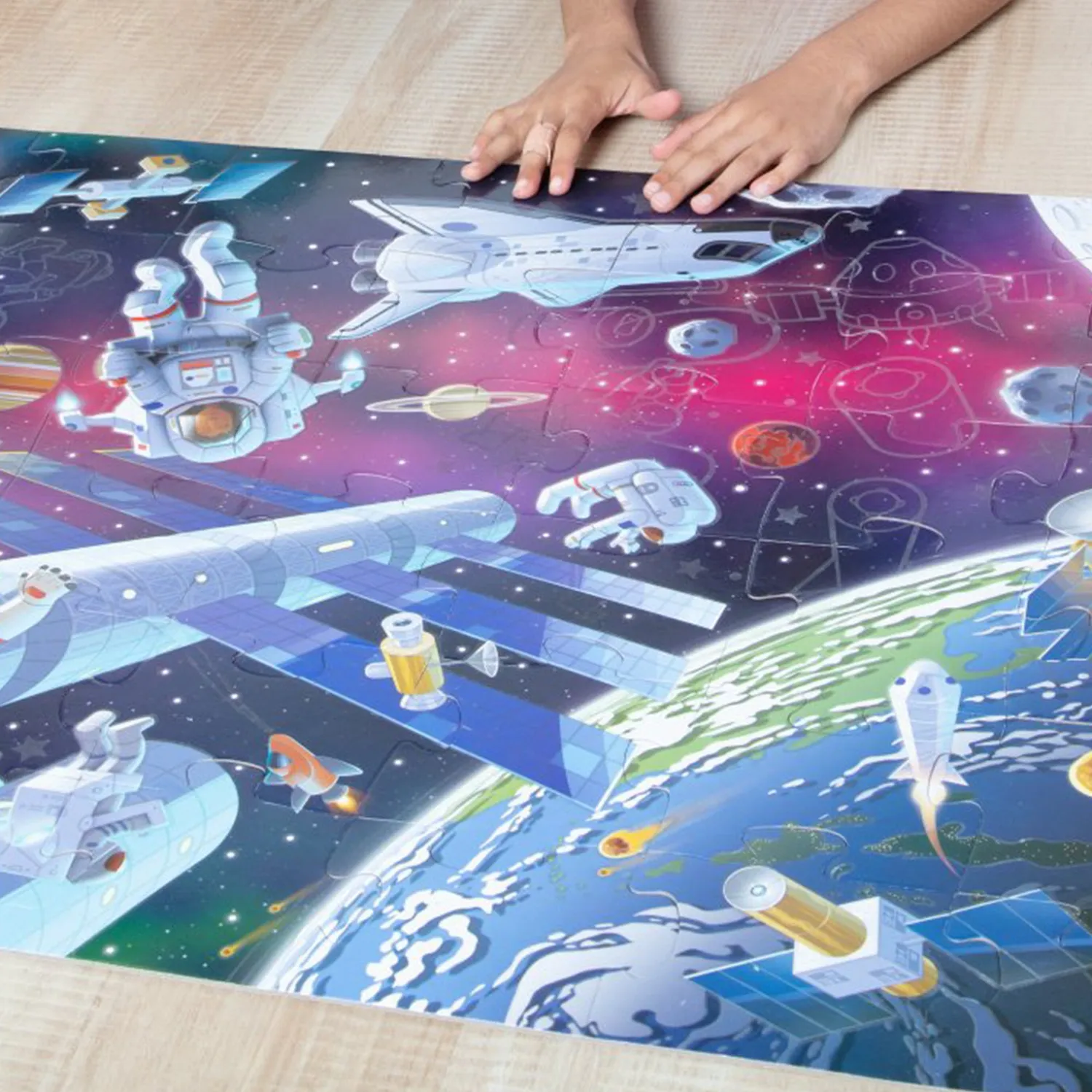 Melissa & Doug Outer Space Bodenpuzzle Weltall 48 Teile