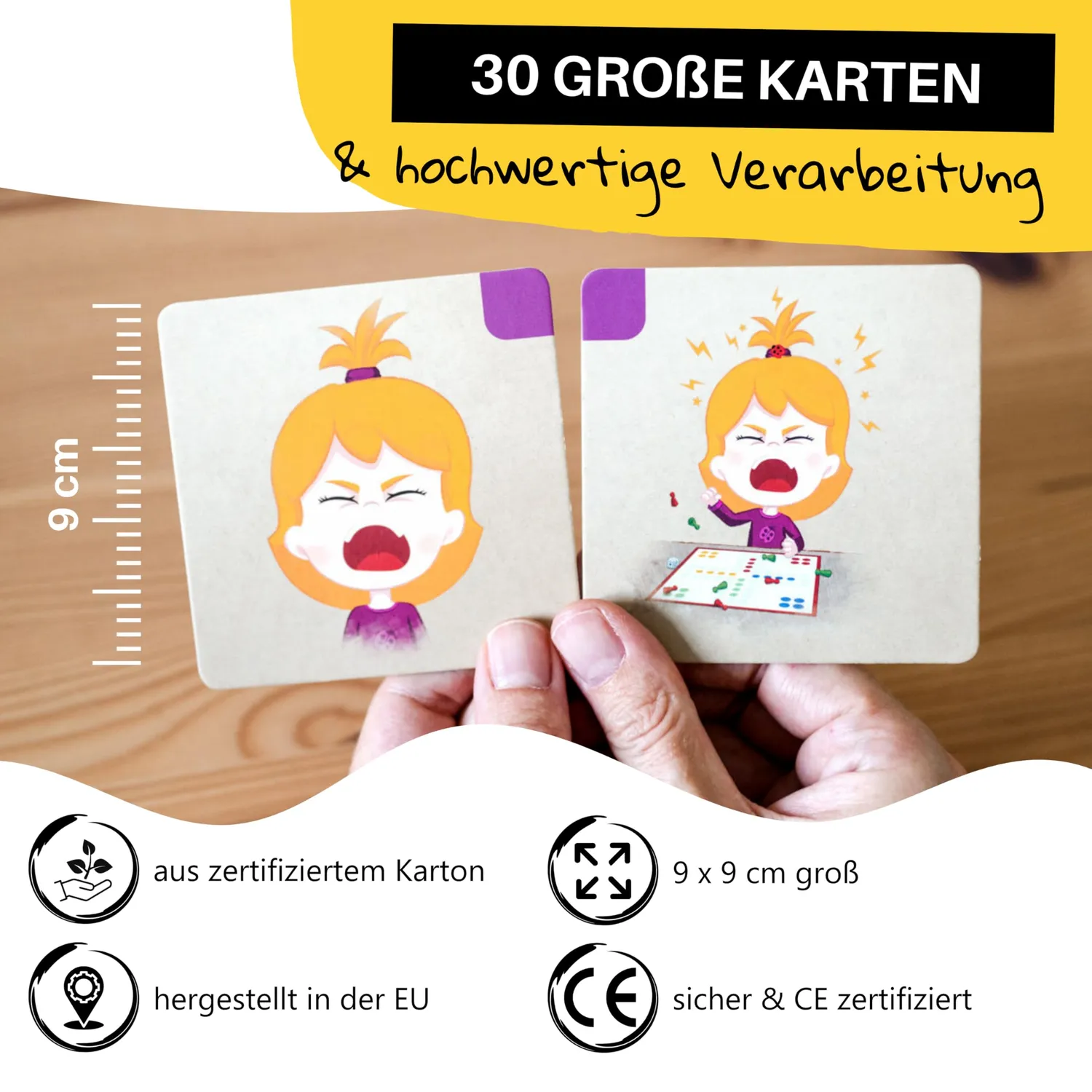 HANNIline Emotionen Memospiel 30 Karten ab 3 Jahren