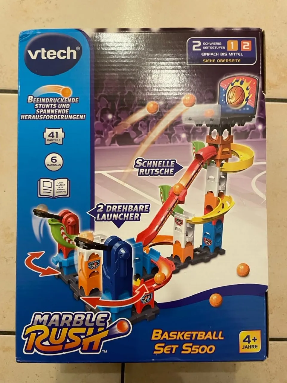VTech Marble Rush Basketball S500 Kugelbahn 41 Teile Werfen