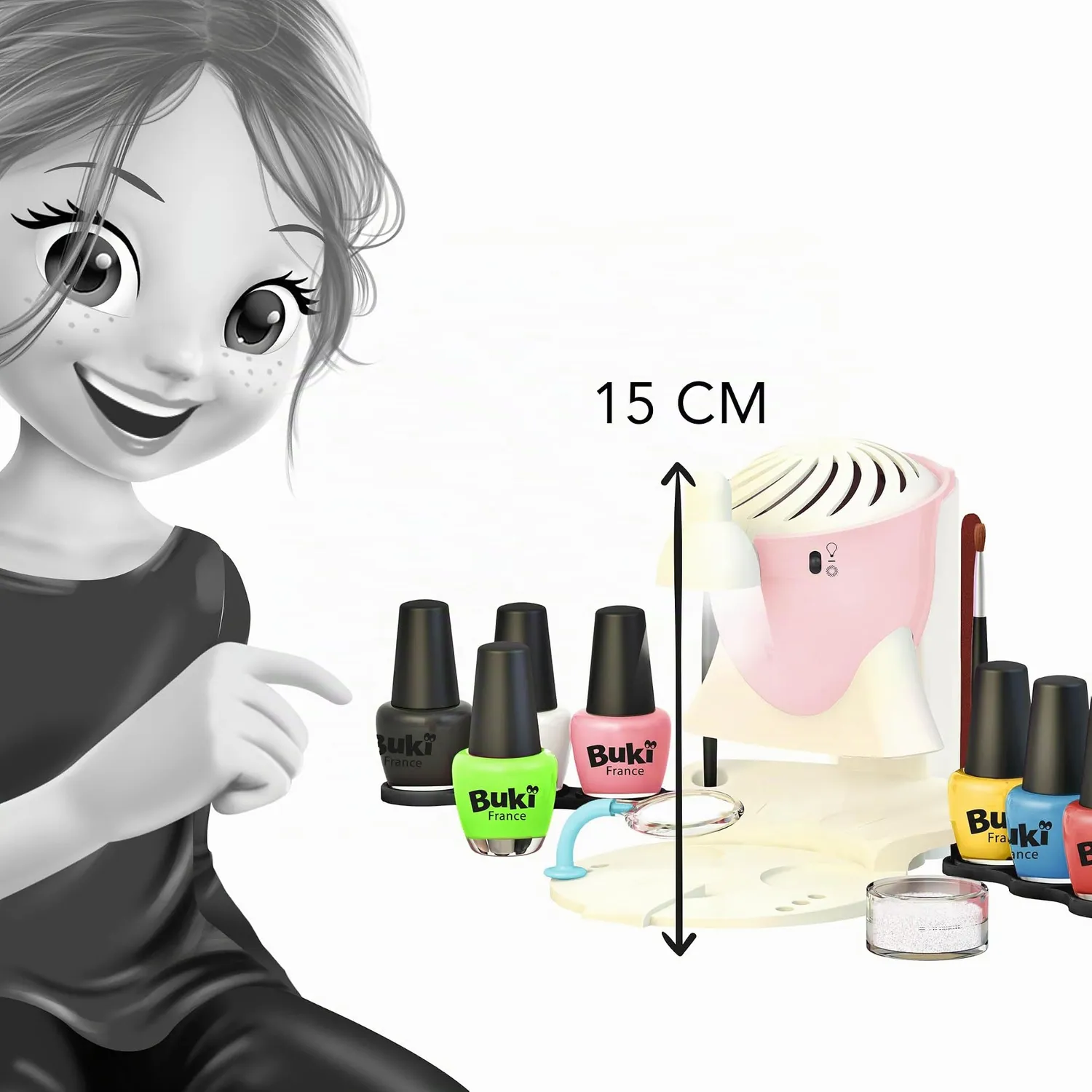 Buki 5404 Professional Studio Nail Art mit 8 Lacken