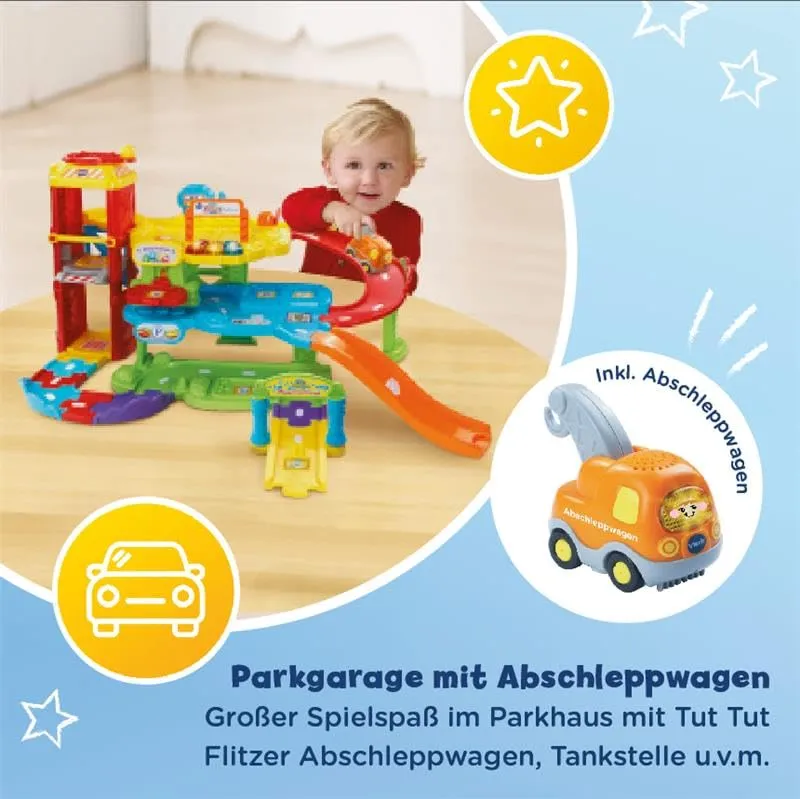Vtech Tut Tut Baby Flitzer Parkgarage Spielzeug mit Abschleppwagen