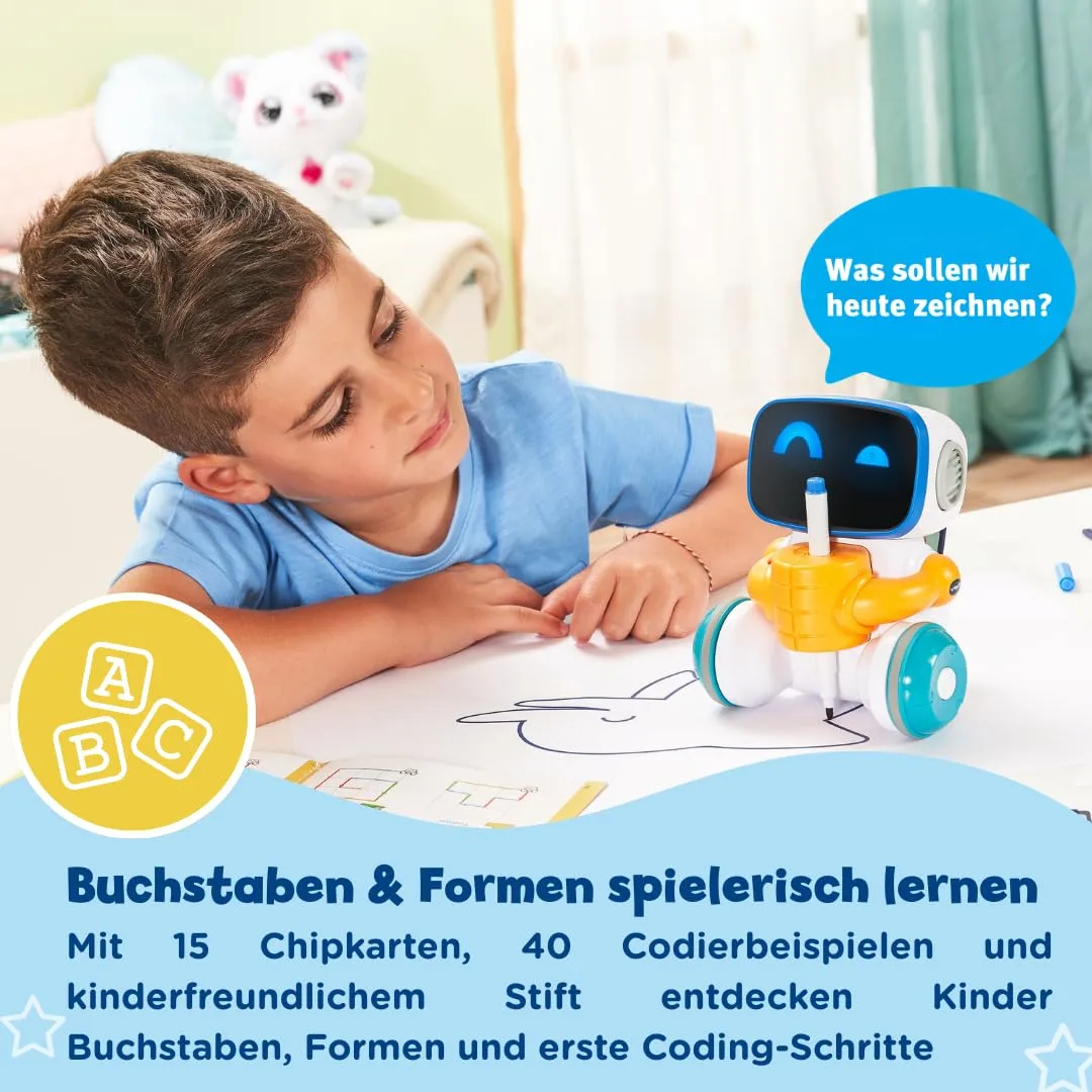 VTech Codi Mal-Roboter Lernroboter zum Zeichnen und Codieren