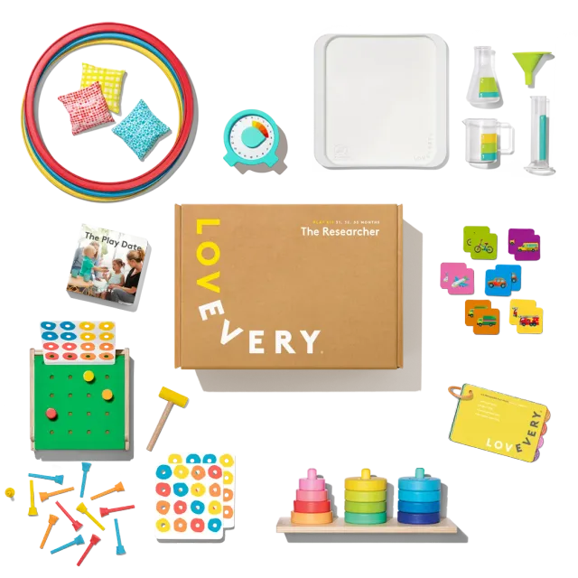 Lovevery Play Kits Das Forscher-Set Lernspielzeug Deutsch 31-33 M.