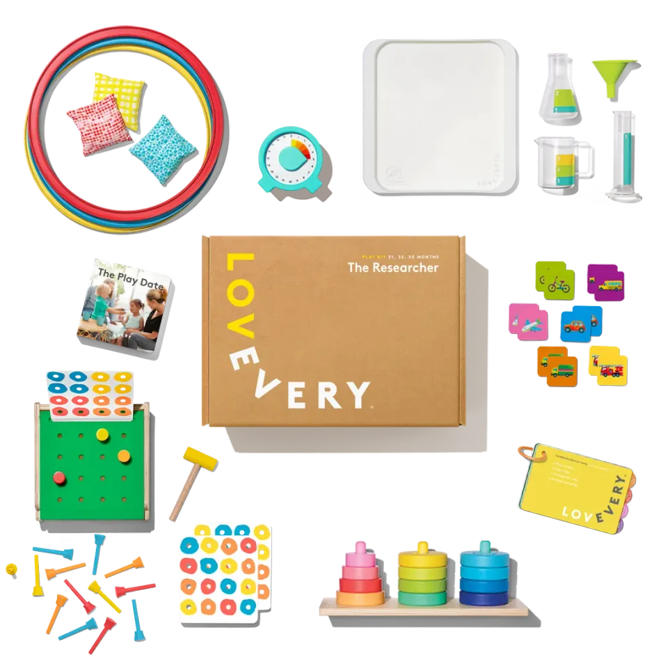 Lovevery Play Kits Das Forscher-Set Lernspielzeug Deutsch 31-33 M.