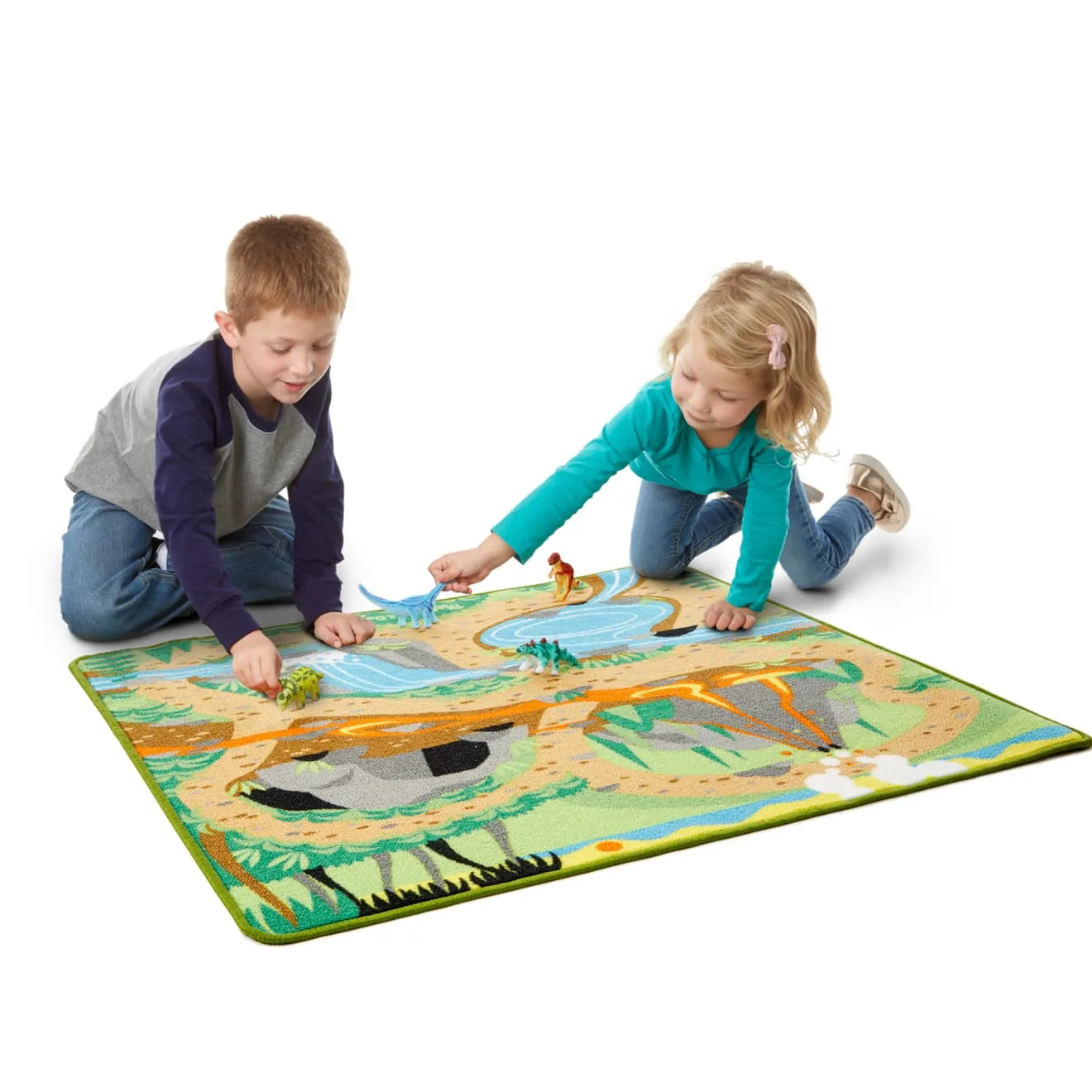 Melissa & Doug Prehistoric Playground Dinosaurierteppich