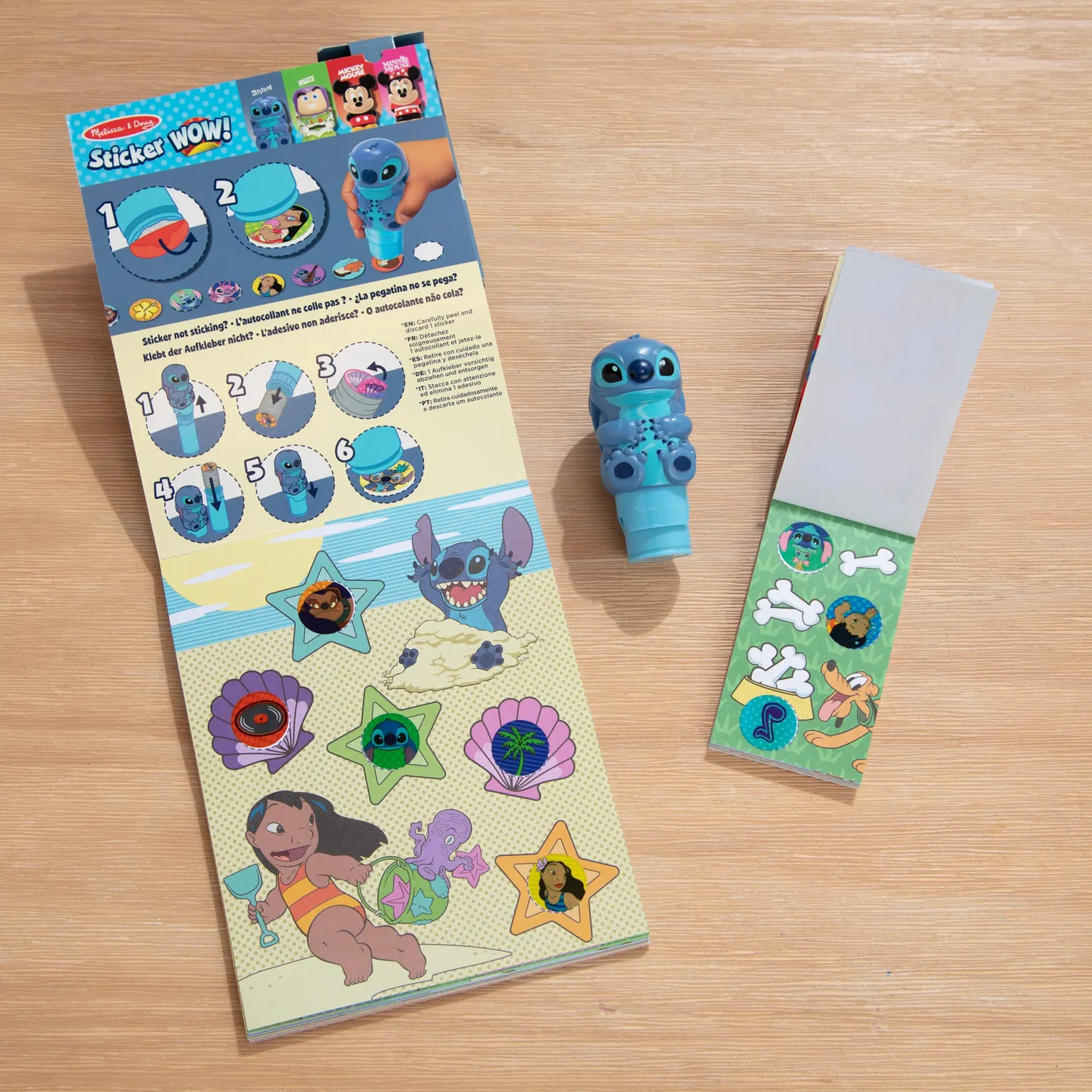 Melissa & Doug Sticker WOW Stitch Stempel Set 500 Sticker + Pad