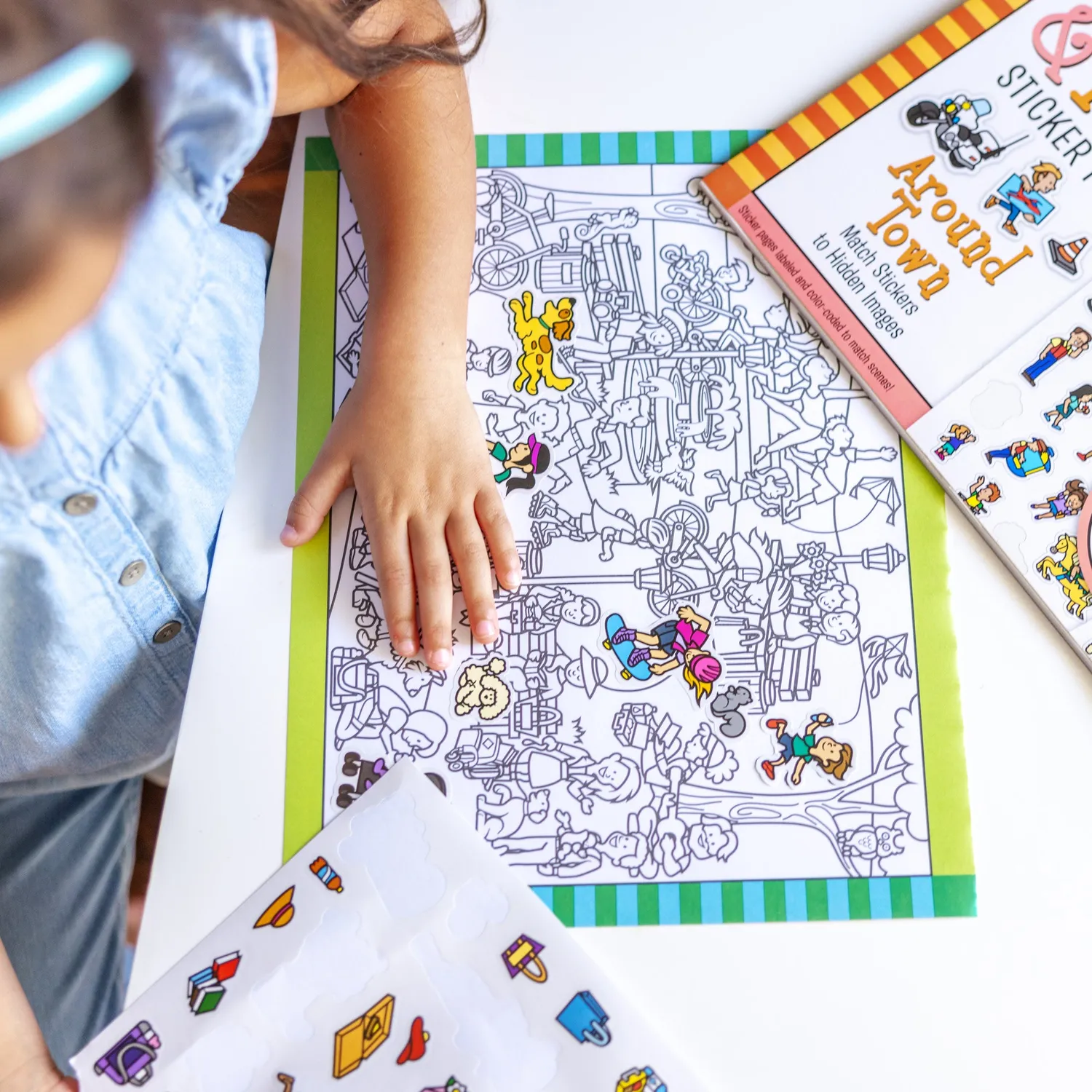 Melissa & Doug Around Town Seek & Find Stickerblock 400 Sticker