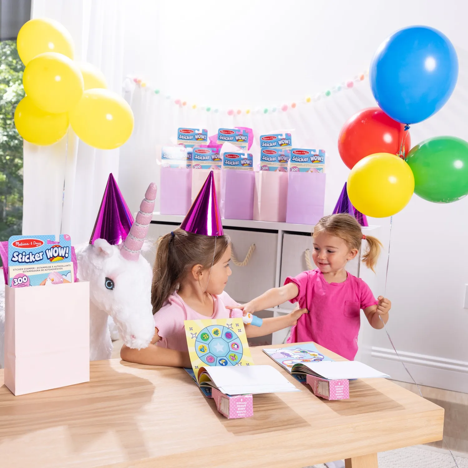 Melissa & Doug Sticker WOW! Einhorn Sticker-Set 12er-Pack ab 3 Jahre