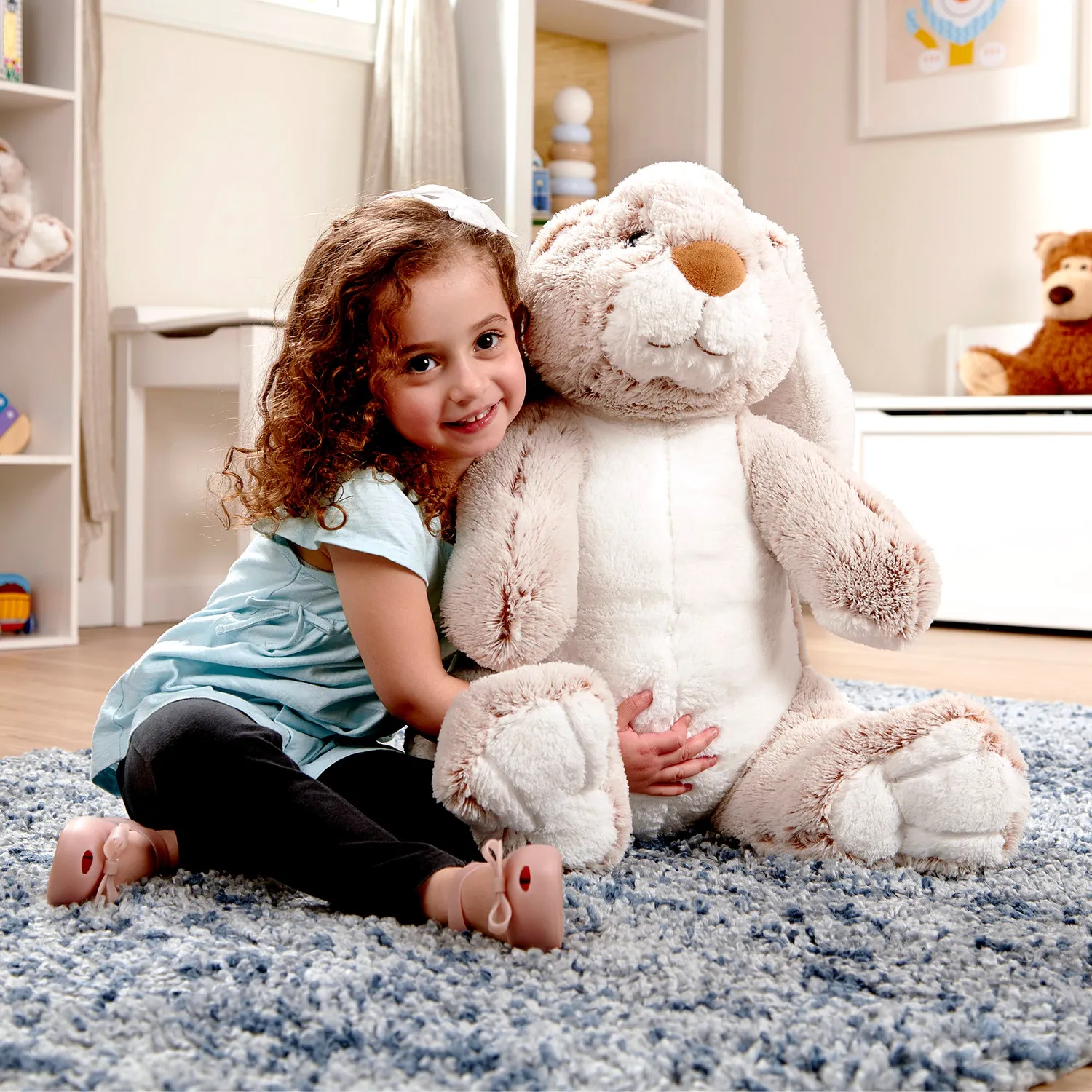 Melissa & Doug Jumbo Burrow Bunny Plüschtier Hase 53 cm