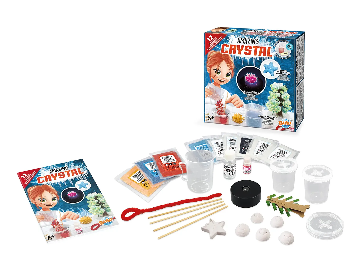 Buki 2165 Amazing Crystal Kristall-Zucht Set 12 Versuche