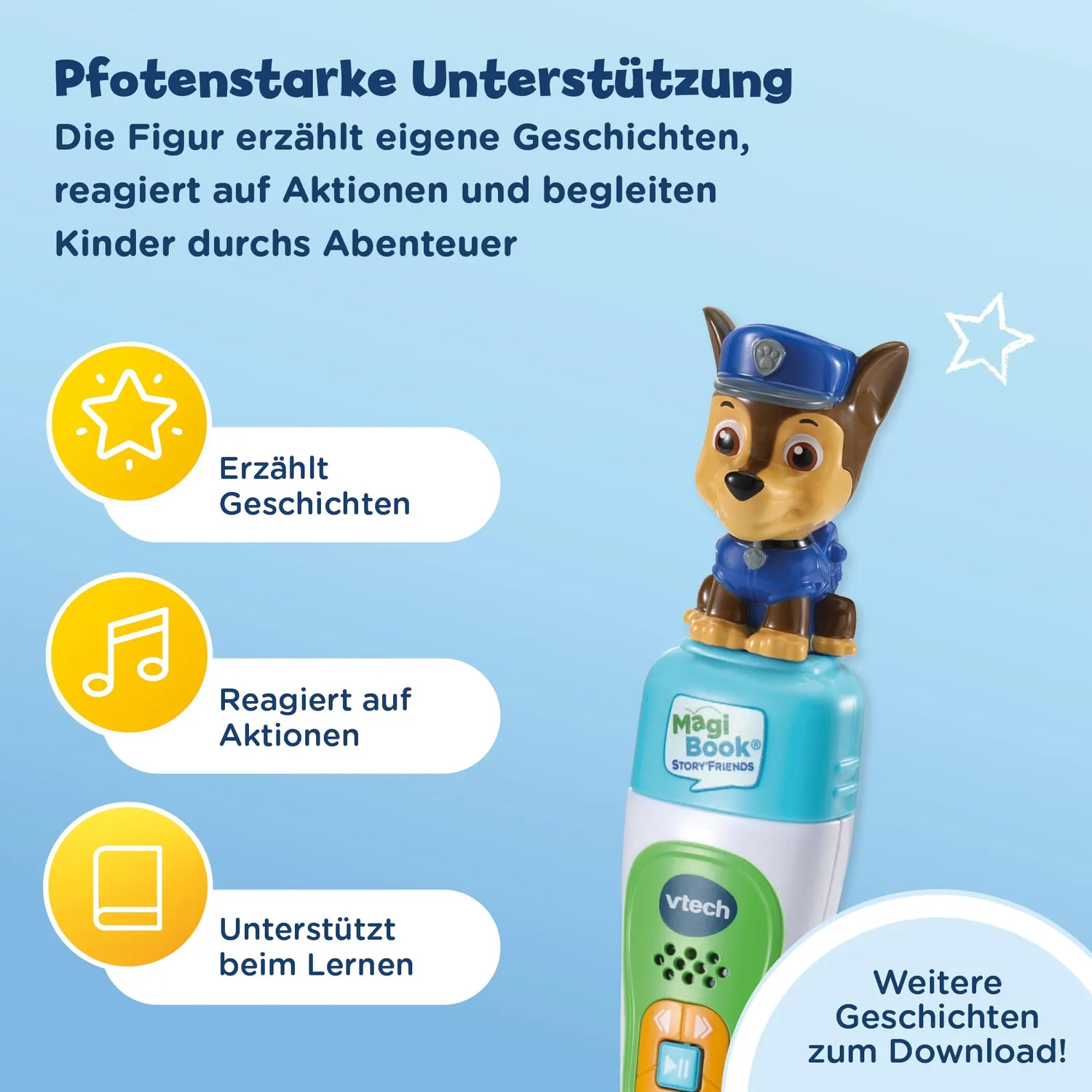 VTech MagiBook PAW Patrol Buch Lernstufe 2 Chase 4-6 Jahre
