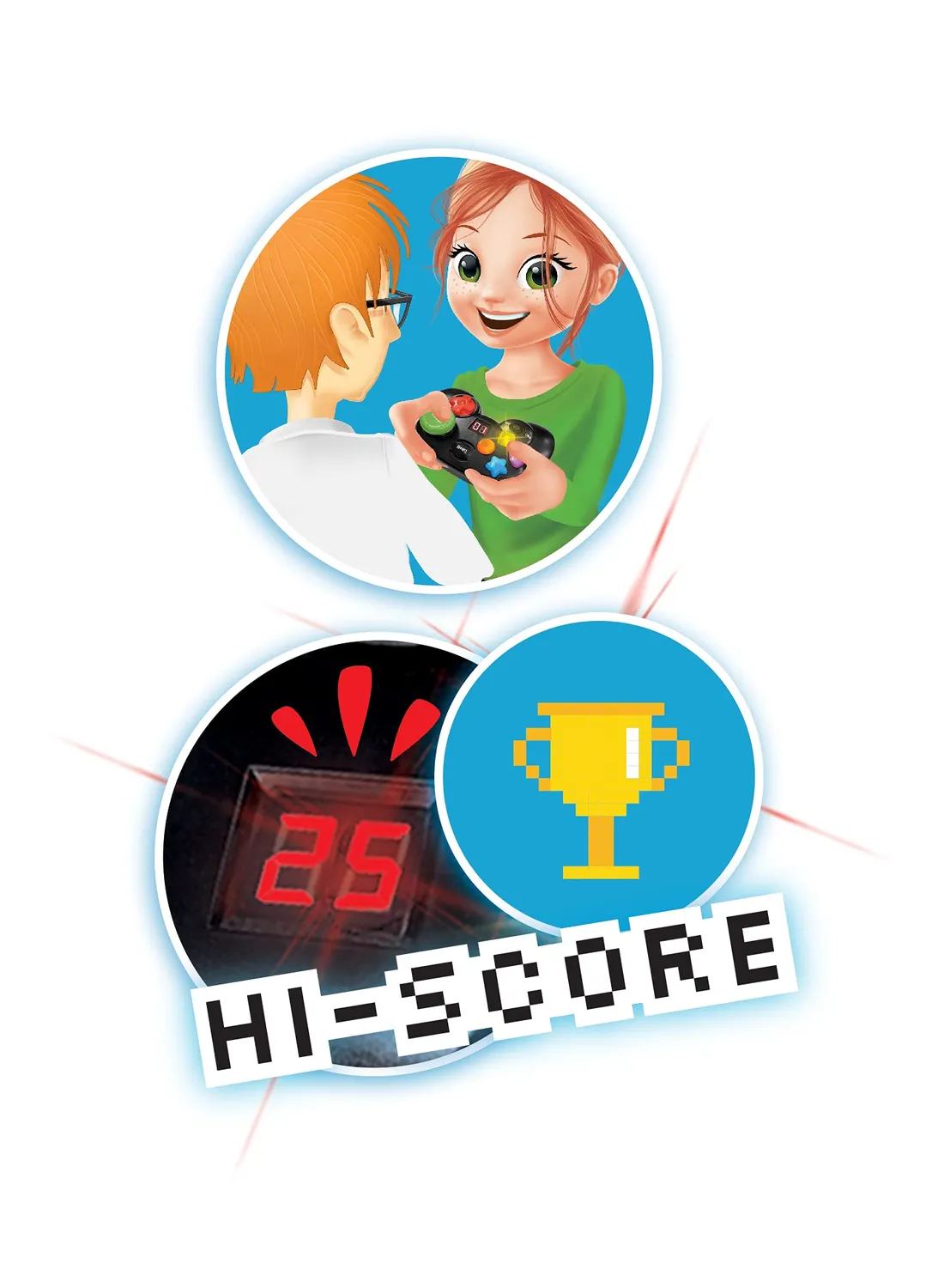 Buki 6209 Gamepad Memory Gedächtnisspiel mit Sound