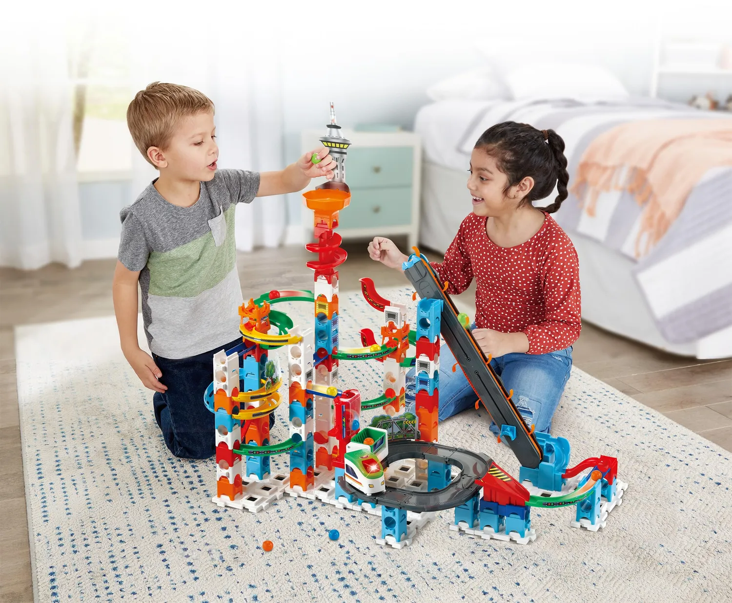 VTech Marble Rush Super Sky Tower XL Murmelbahn 143-tlg