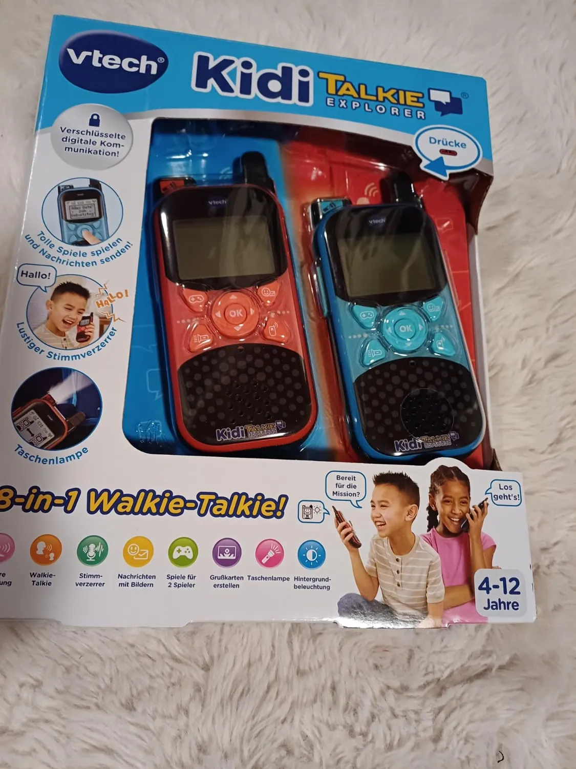 VTech KidiTalkie Explorer Walkie-Talkie 2er-Set mit Taschenlampe