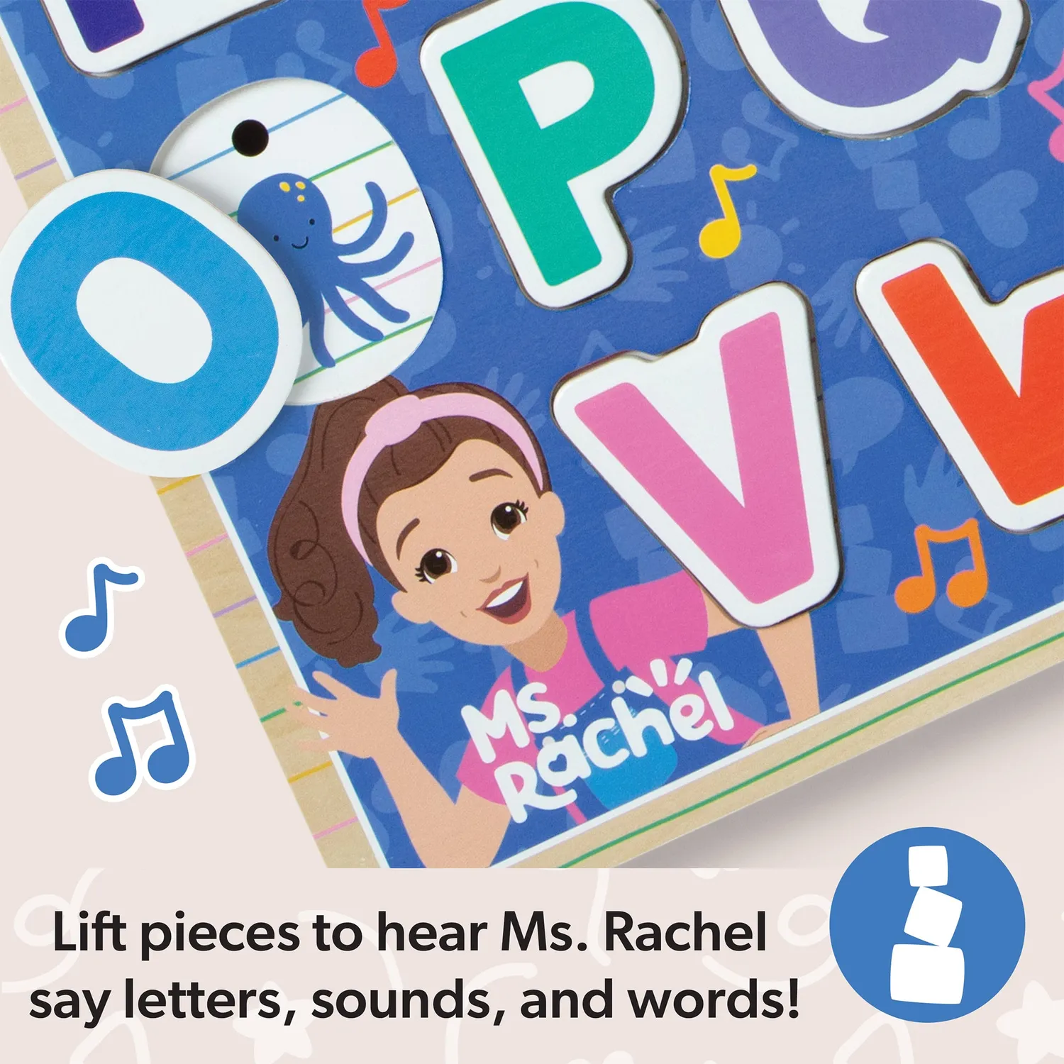 Melissa & Doug Ms. Rachel Phonics ABC Soundpuzzle Holz