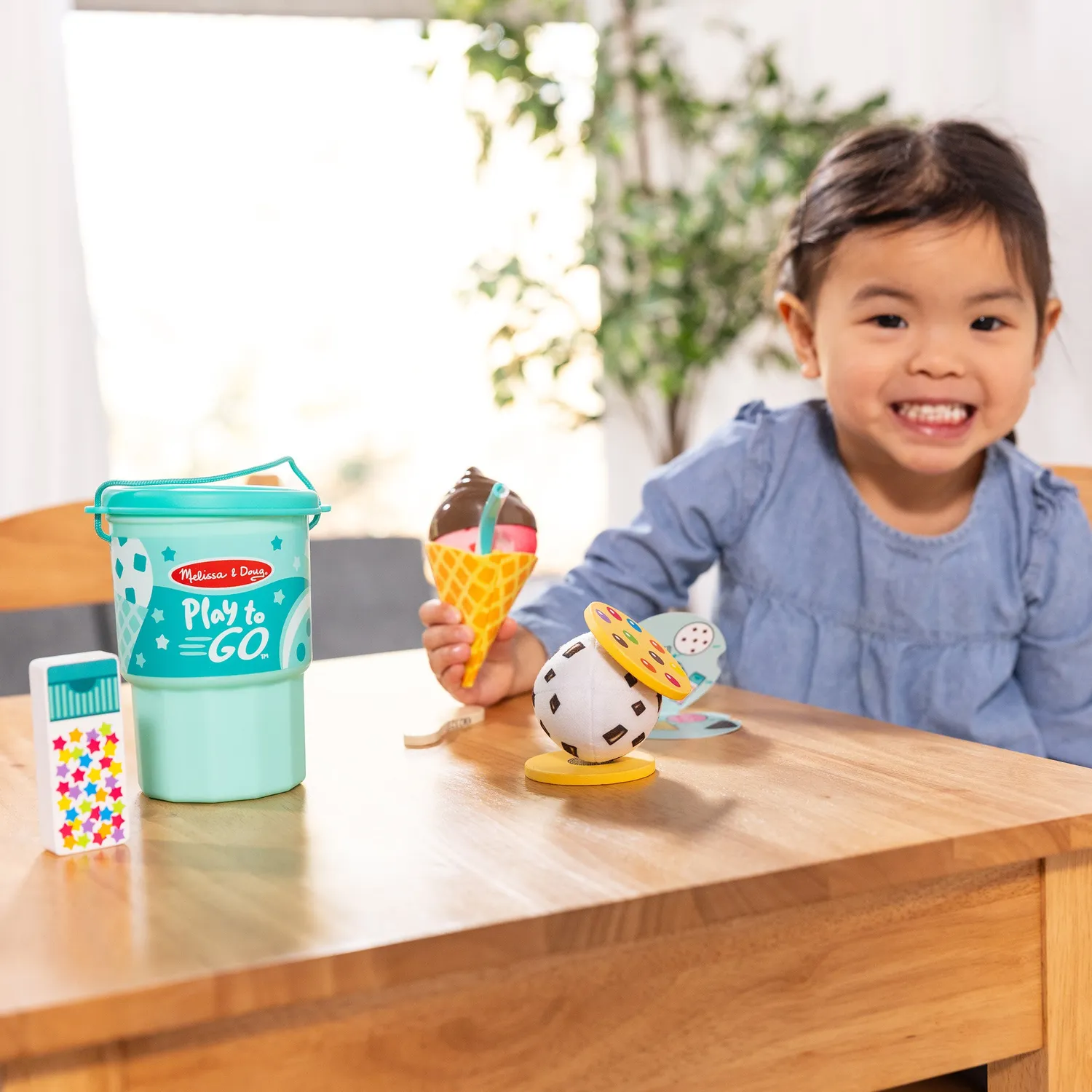 Melissa & Doug Play to Go Eis Spielset Becher 11-tlg tragbar
