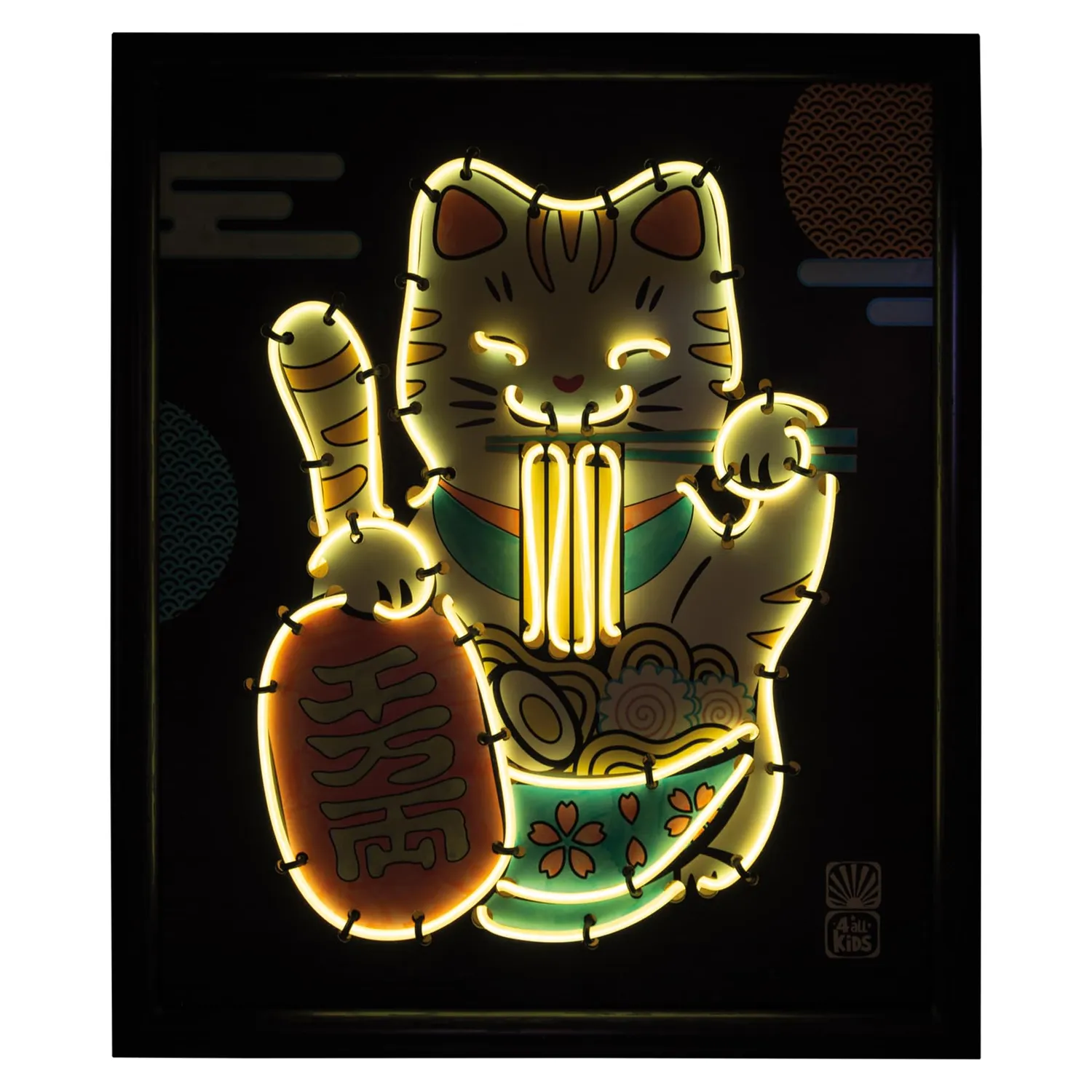 Buki France FK015 Neonrahmen Maneki-Neko DIY-Set 3 Modi