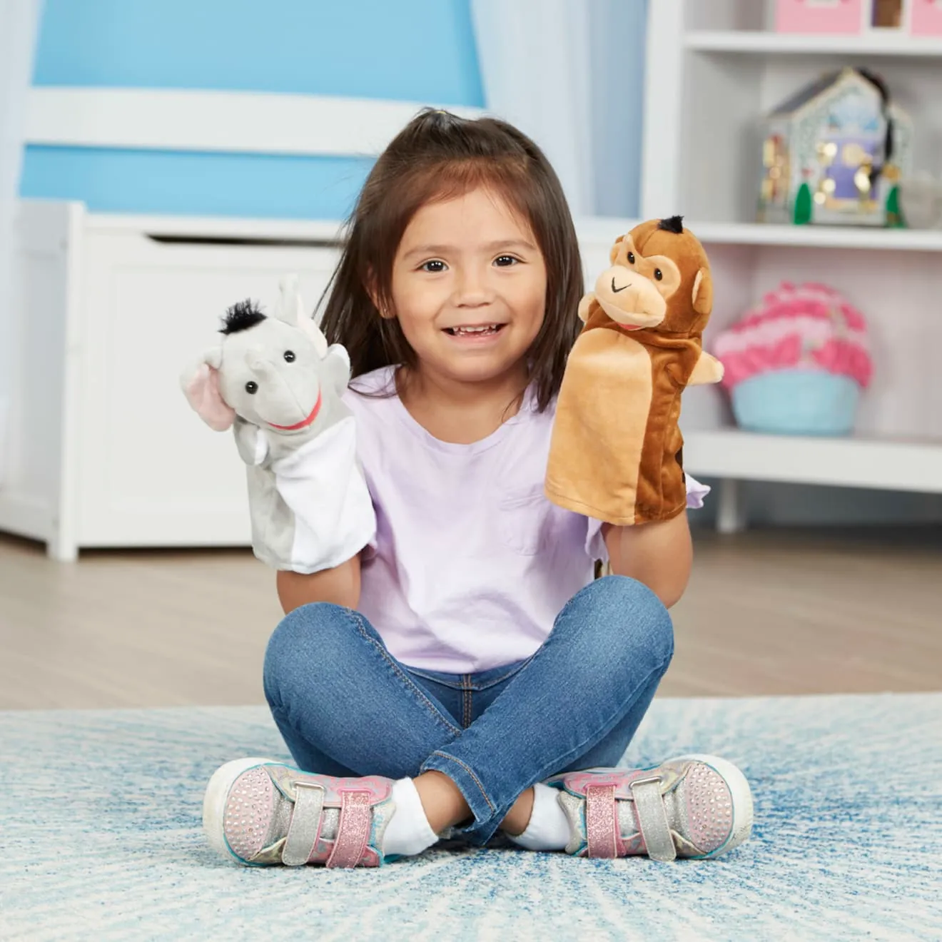 Melissa & Doug Safari Buddies Handpuppen 6er Set
