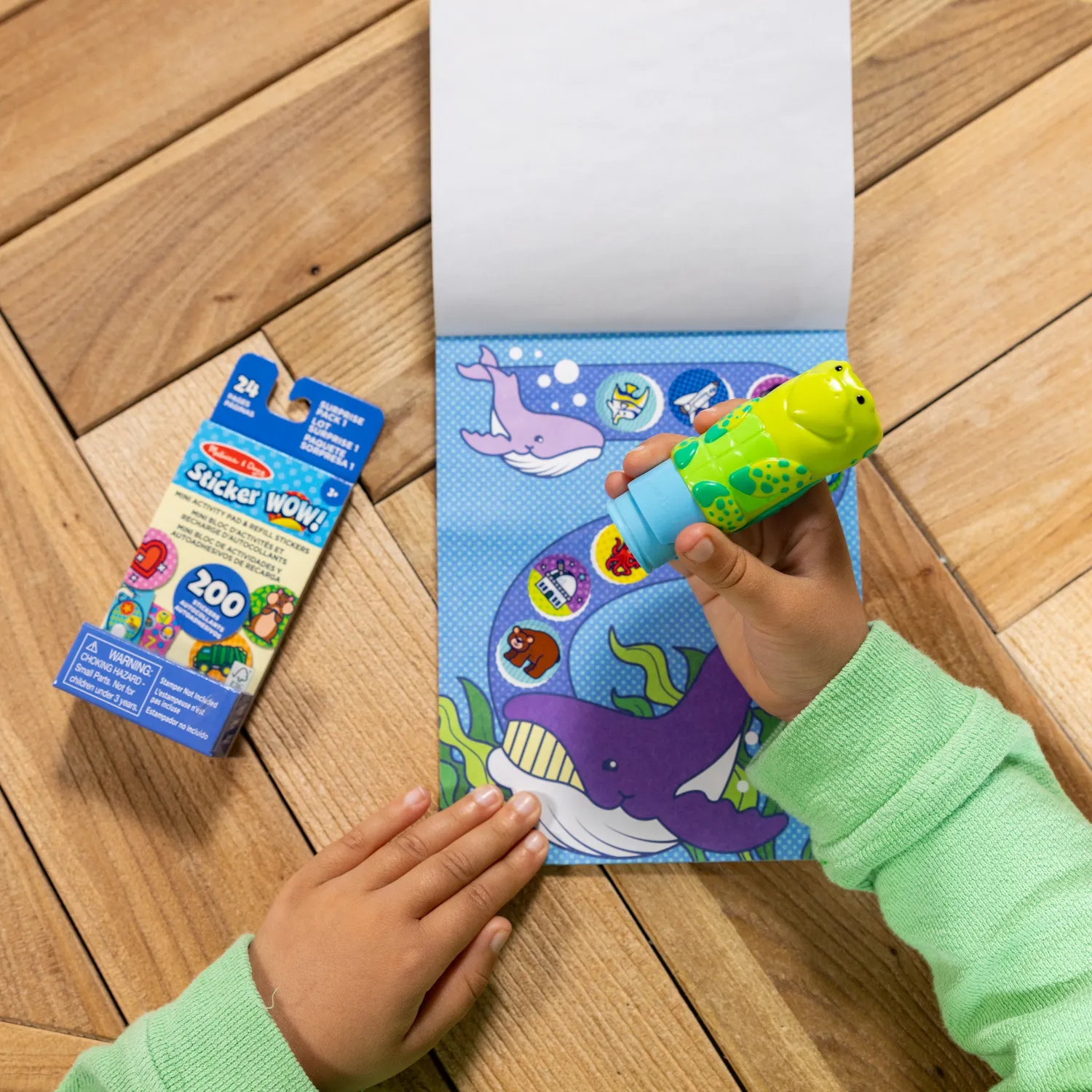Melissa & Doug Sticker WOW Schildkröte Sticker-Set 500 Sticker ab 3 J.