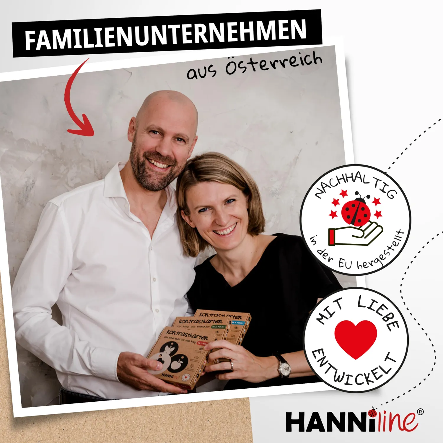 HANNIline Kontrastkarten Baby ab 1. Monat 20 Bilder