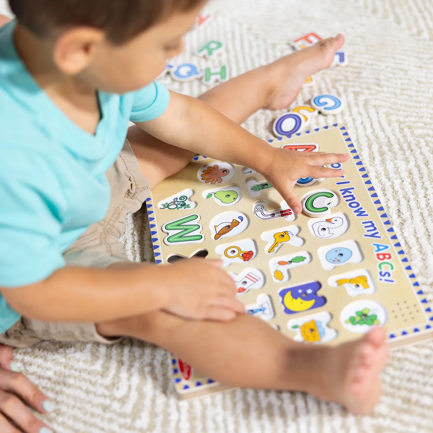 Melissa & Doug Alphabet Sound Puzzle Holzpuzzle 26 Teile mit Ton