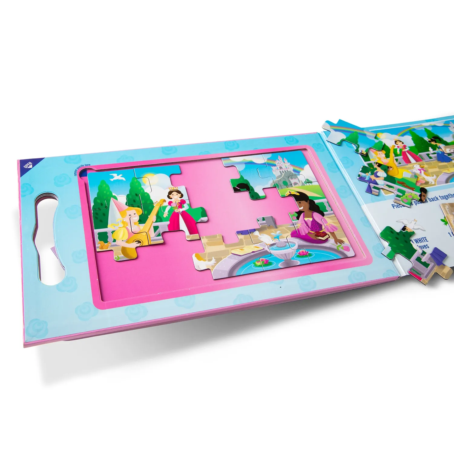 Melissa and Doug Magnetpuzzle Prinzessin 2x15 Teile Reise
