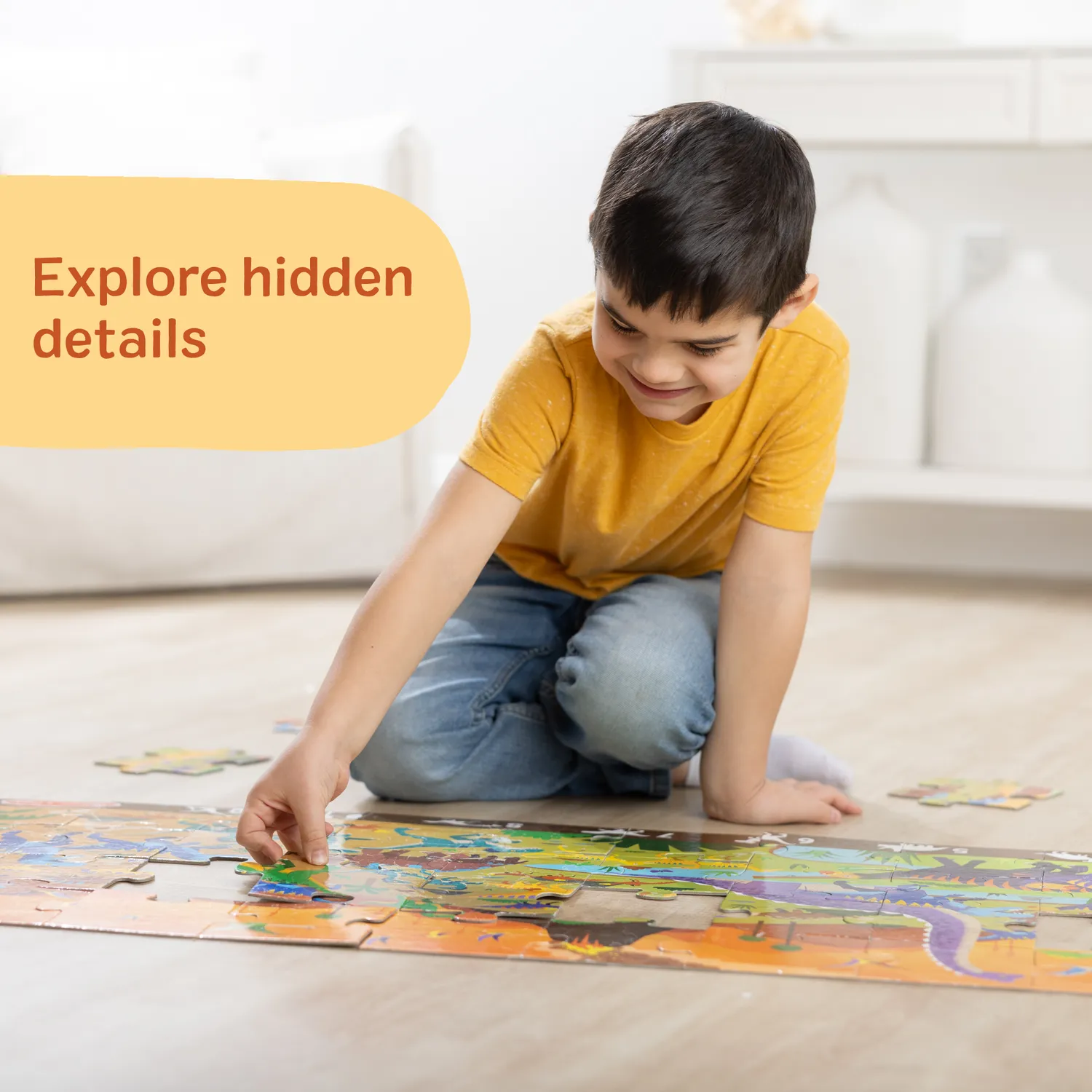 Melissa & Doug Land of Dinosaurs Bodenpuzzle 48 Teile ab 3 Jahren