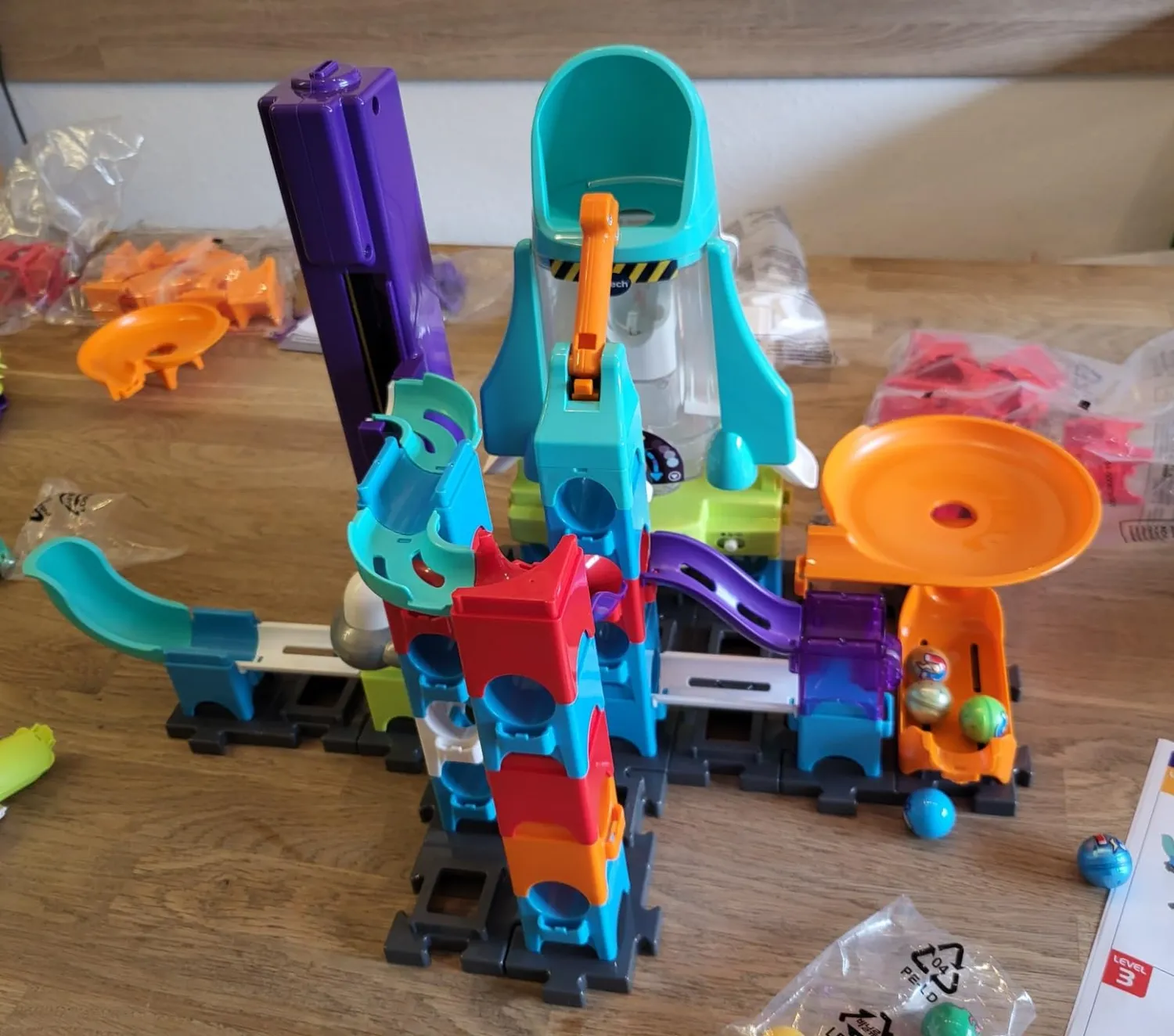 VTech Marble Rush Space Magnetic XL300 E Murmelbahn 115 Teile magnetisch