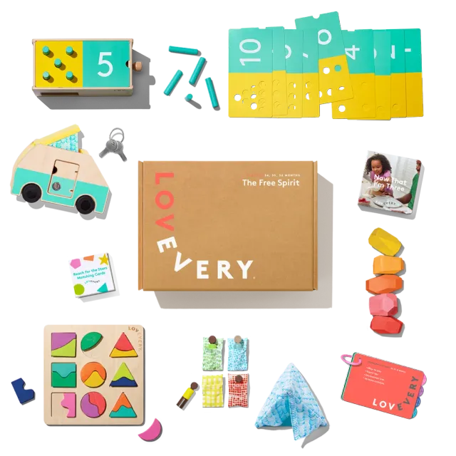 Lovevery Das Freigeist-Set Lernspielset Deutsch Zählen