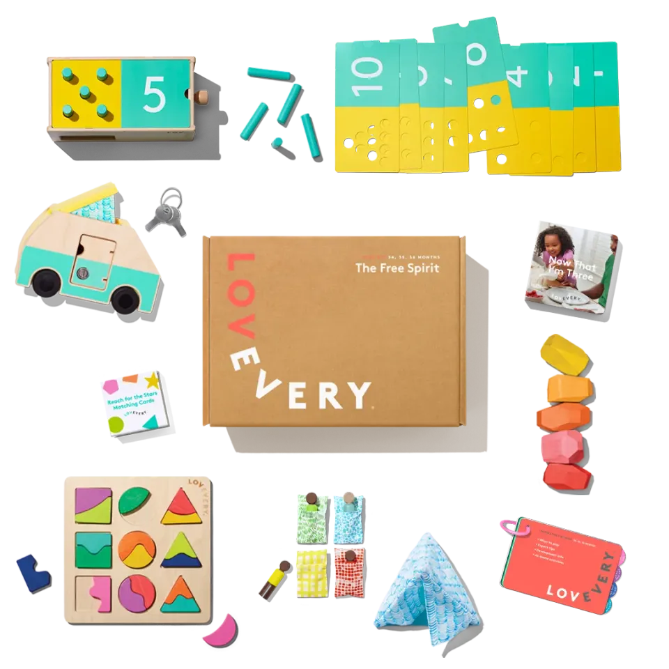 Lovevery Das Freigeist-Set Lernspielset Deutsch Zählen