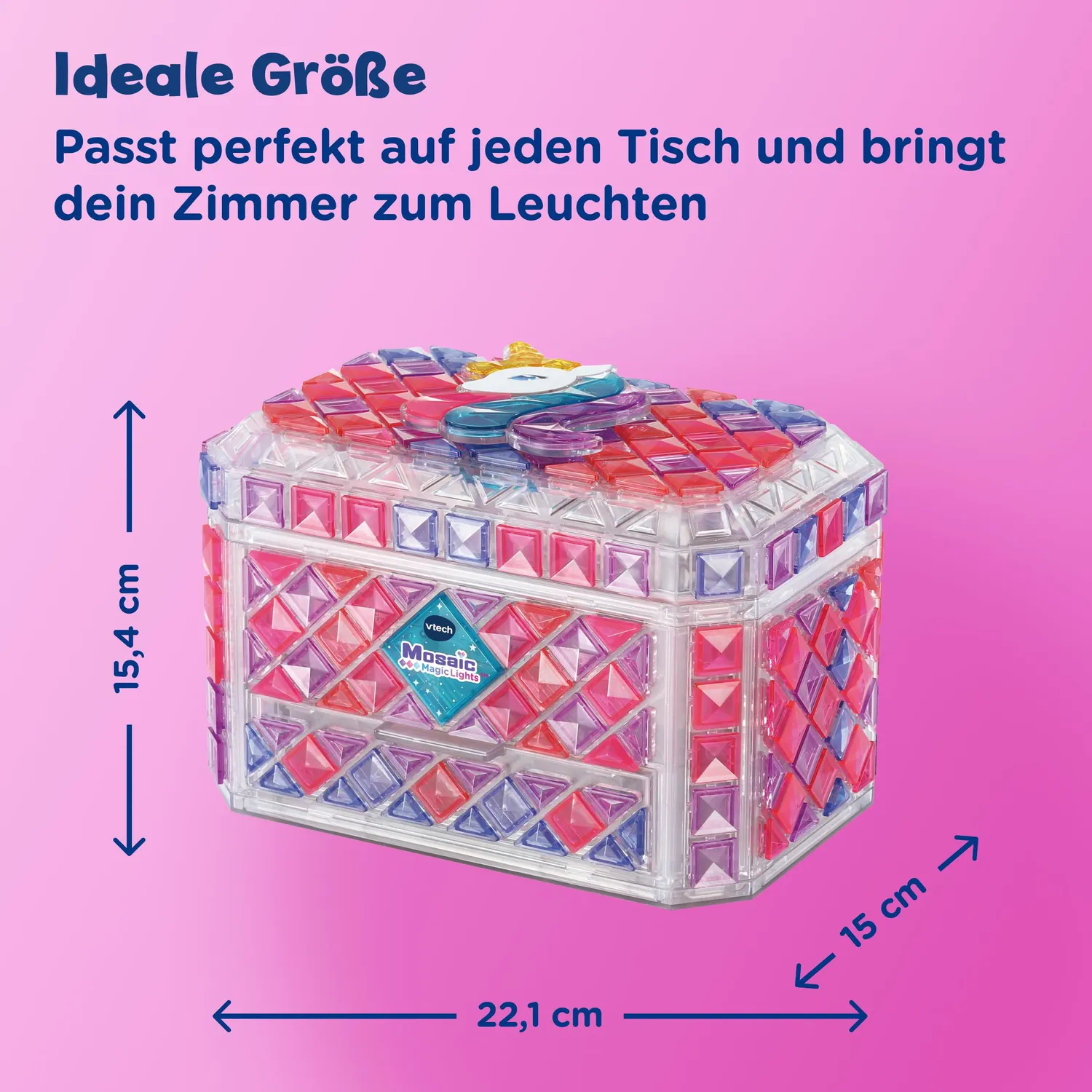 VTech Mosaic Magic Lights Schmuckkästchen 210 Steine Musik
